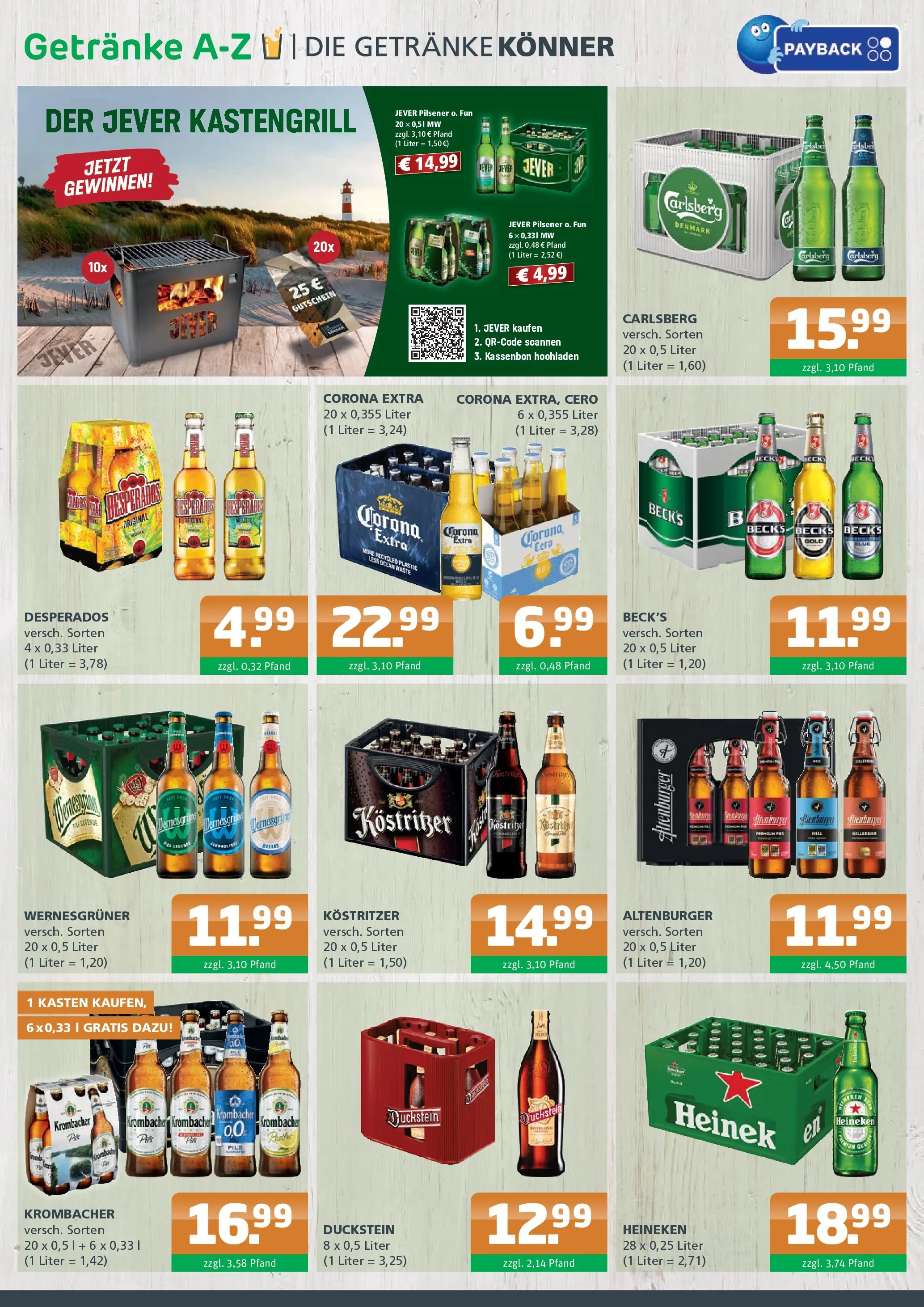 Entdecke - Getränke A-Z: Getränkeangebote (ab 14.12.2025) zum Blättern | Seite: 2 | Produkte: Carlsberg, Pils, Heineken, Jever