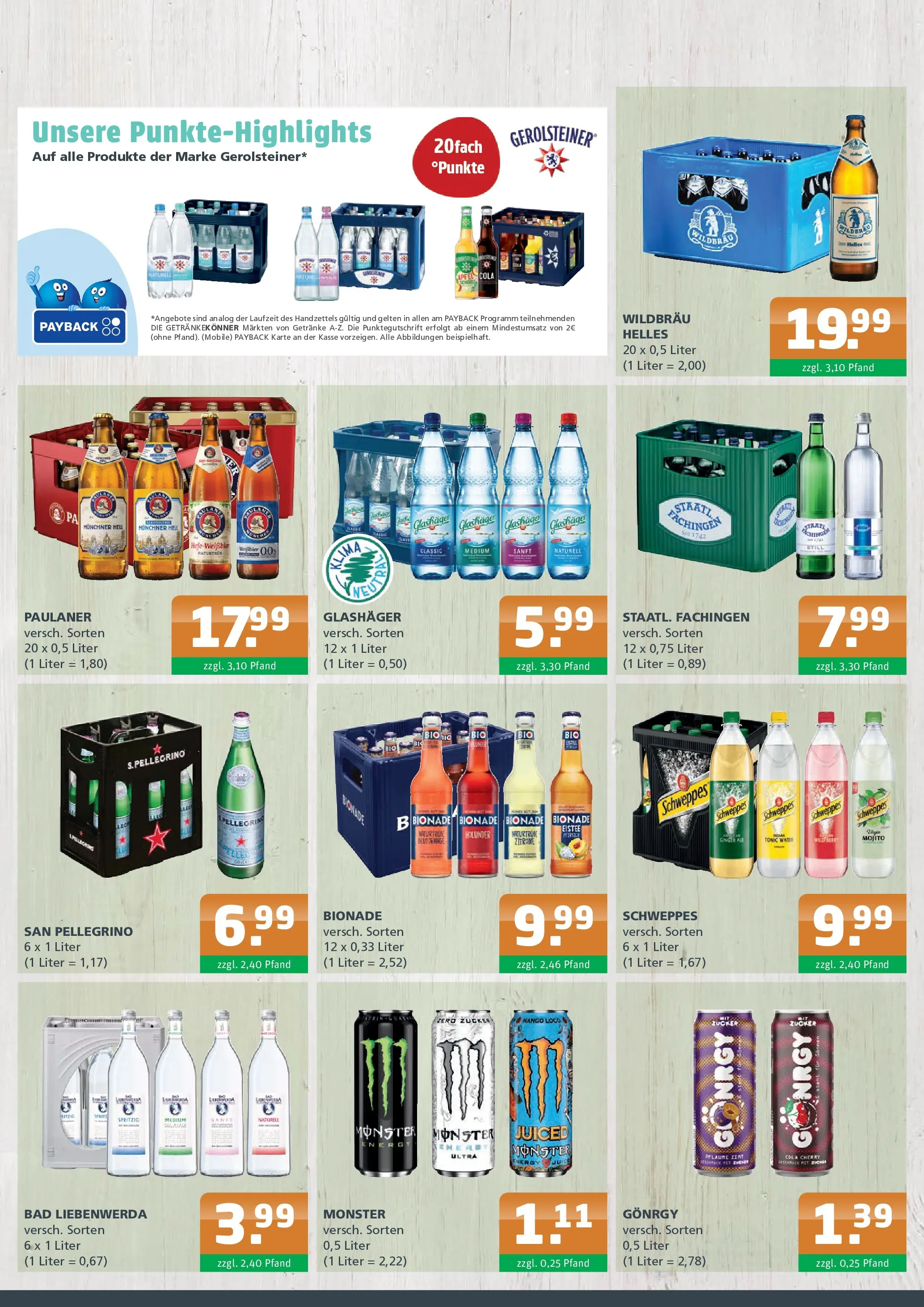 Entdecke - Getränke A-Z: Getränkeangebote (ab 14.12.2025) zum Blättern | Seite: 3 | Produkte: Monster, Zitrone, Mango, Paulaner