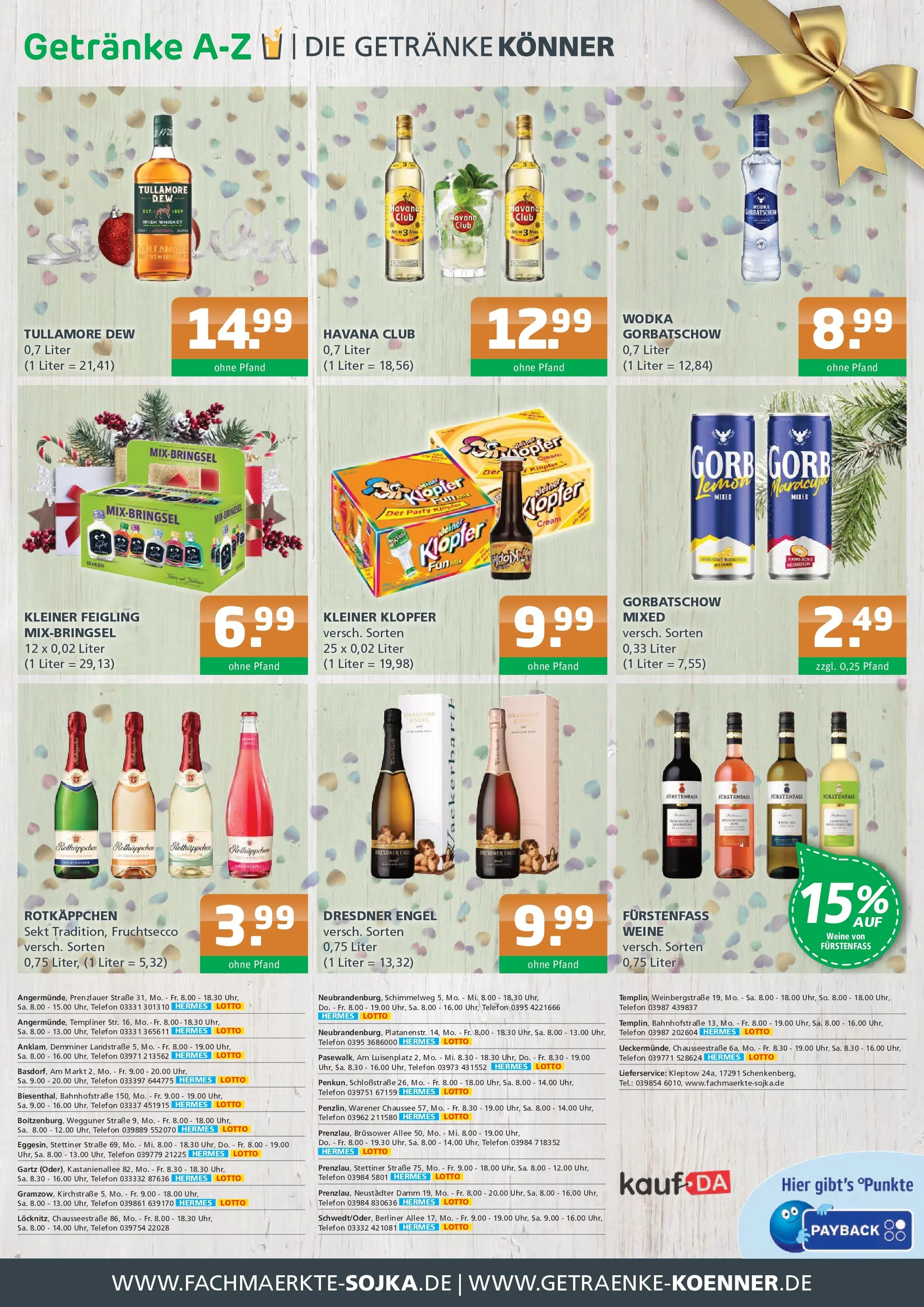 Entdecke - Getränke A-Z: Getränkeangebote (ab 14.12.2025) zum Blättern | Seite: 4 | Produkte: Havana club, Wodka, Whiskey, Telefon