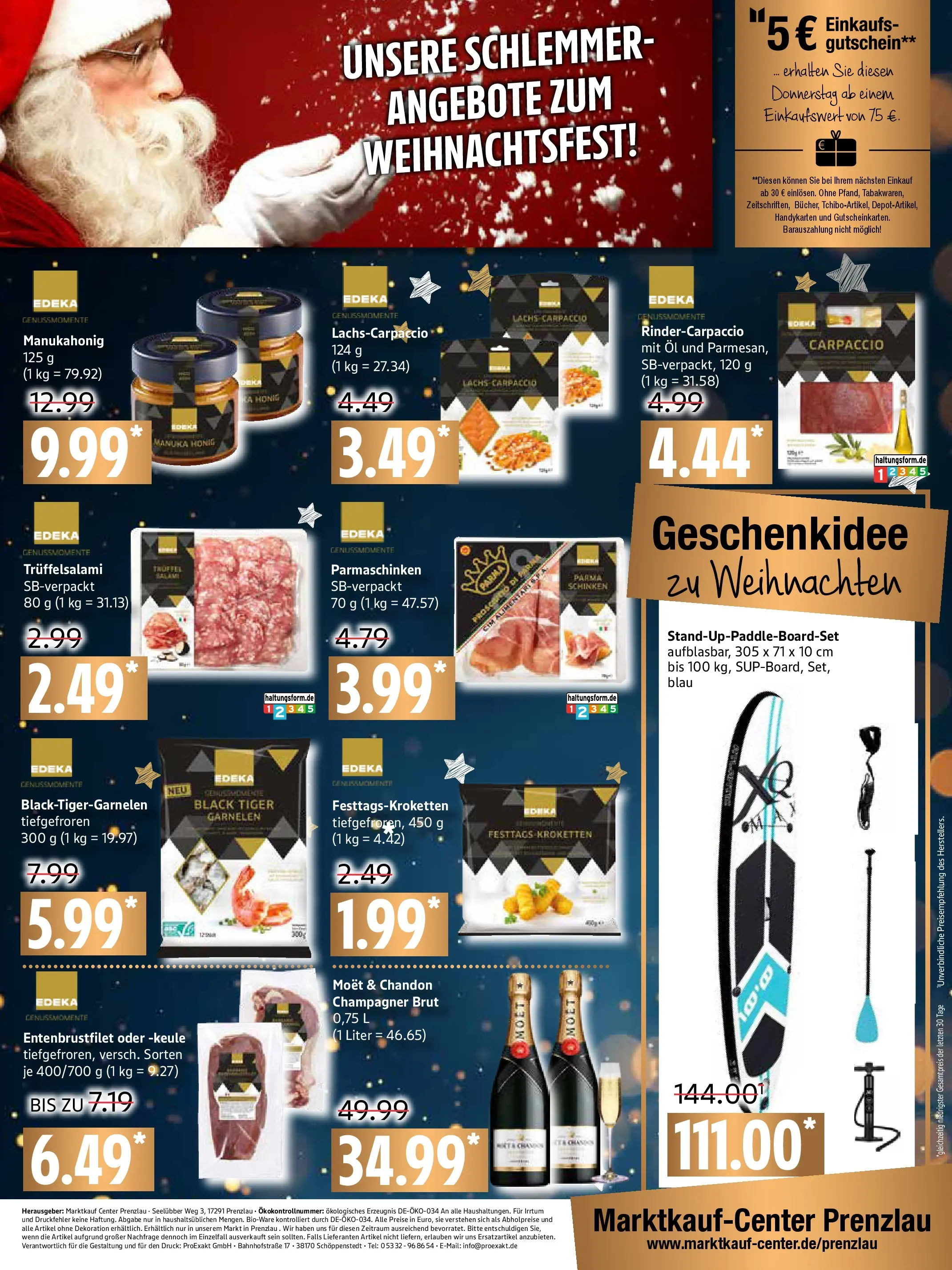 Edeka prospekt Prenzlau	 (ab 15.12.2025) » Angebote Online | Seite: 16 | Produkte: Öl, Garnelen, Lachs, Salami