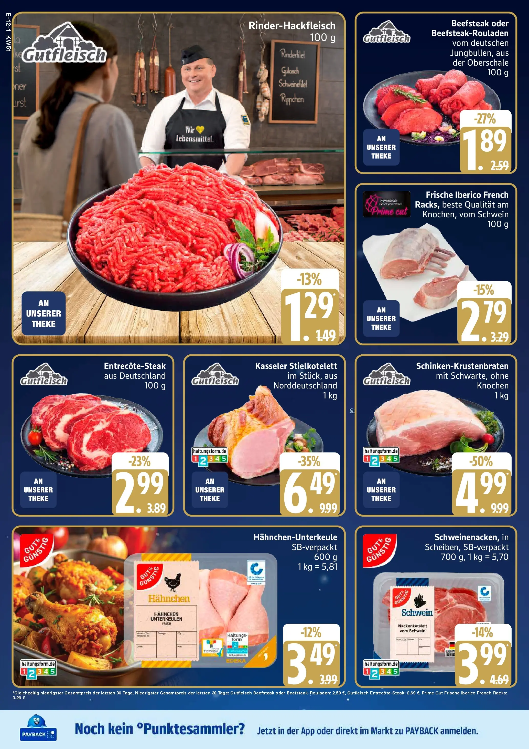 Edeka prospekt Hamburg	 (ab 14.12.2025) » Angebote Online | Seite: 14 | Produkte: Hahnchen, Theke, Rinderfilet, Schweinefilet