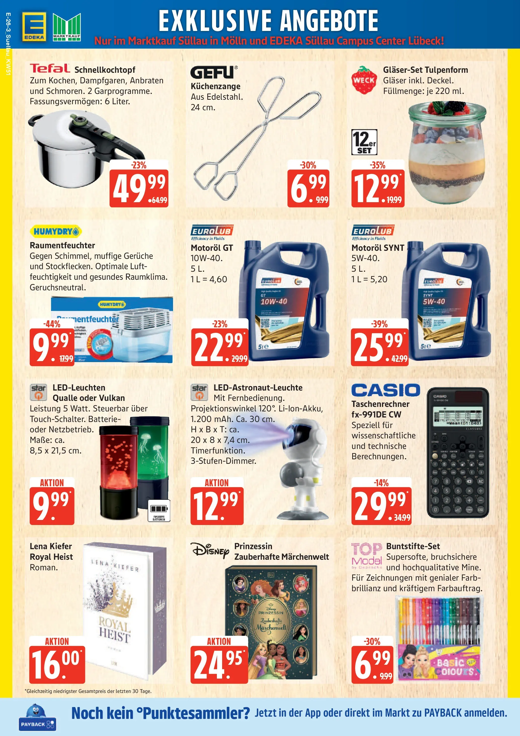 Edeka prospekt Ratzeburg	 (ab 15.12.2025) » Angebote Online | Seite: 31 | Produkte: Top, Taschenrechner, Batterien, Batterie