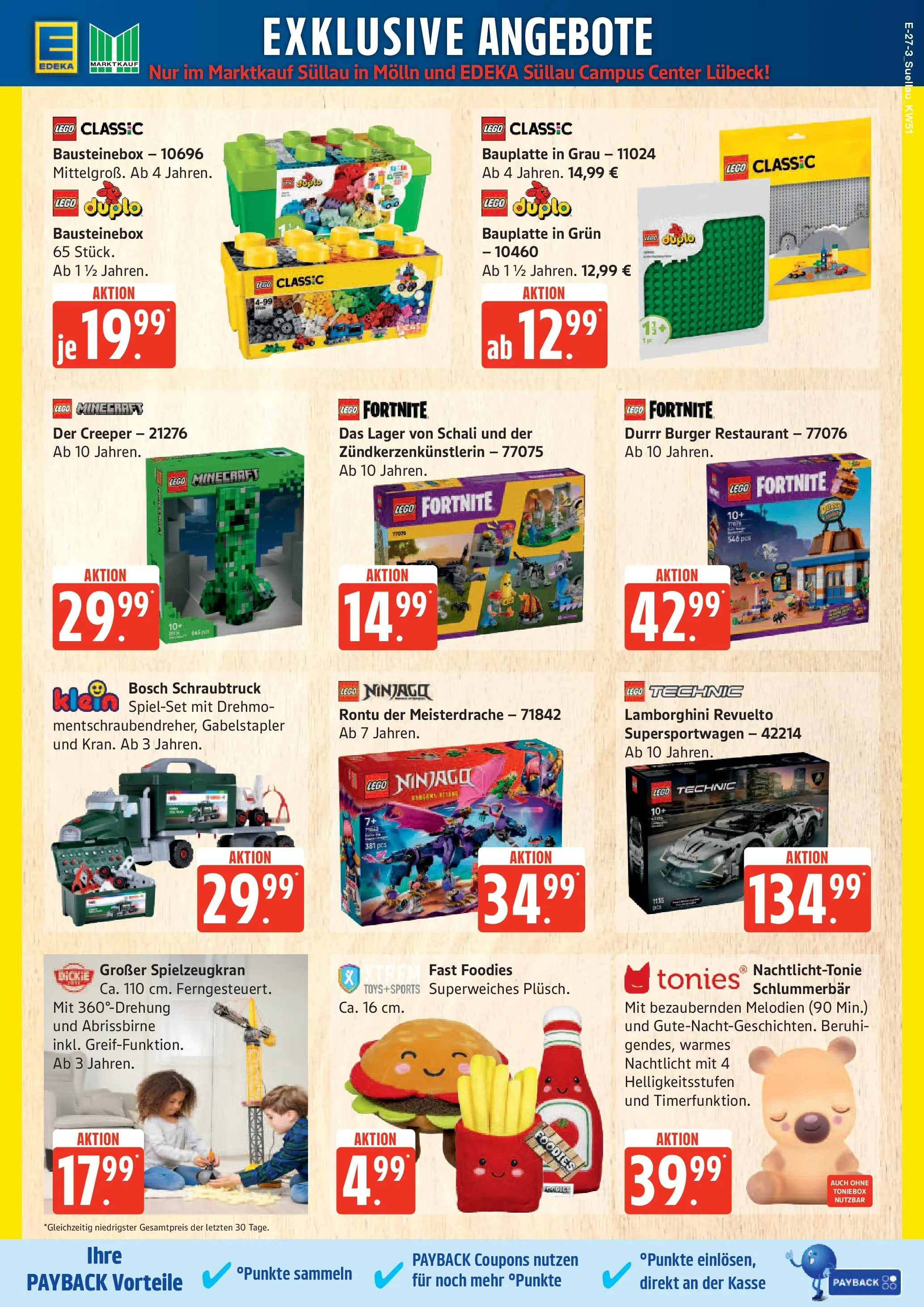 Edeka prospekt Ratzeburg	 (ab 15.12.2025) » Angebote Online | Seite: 32 | Produkte: Bosch, Burger, Nachtlicht