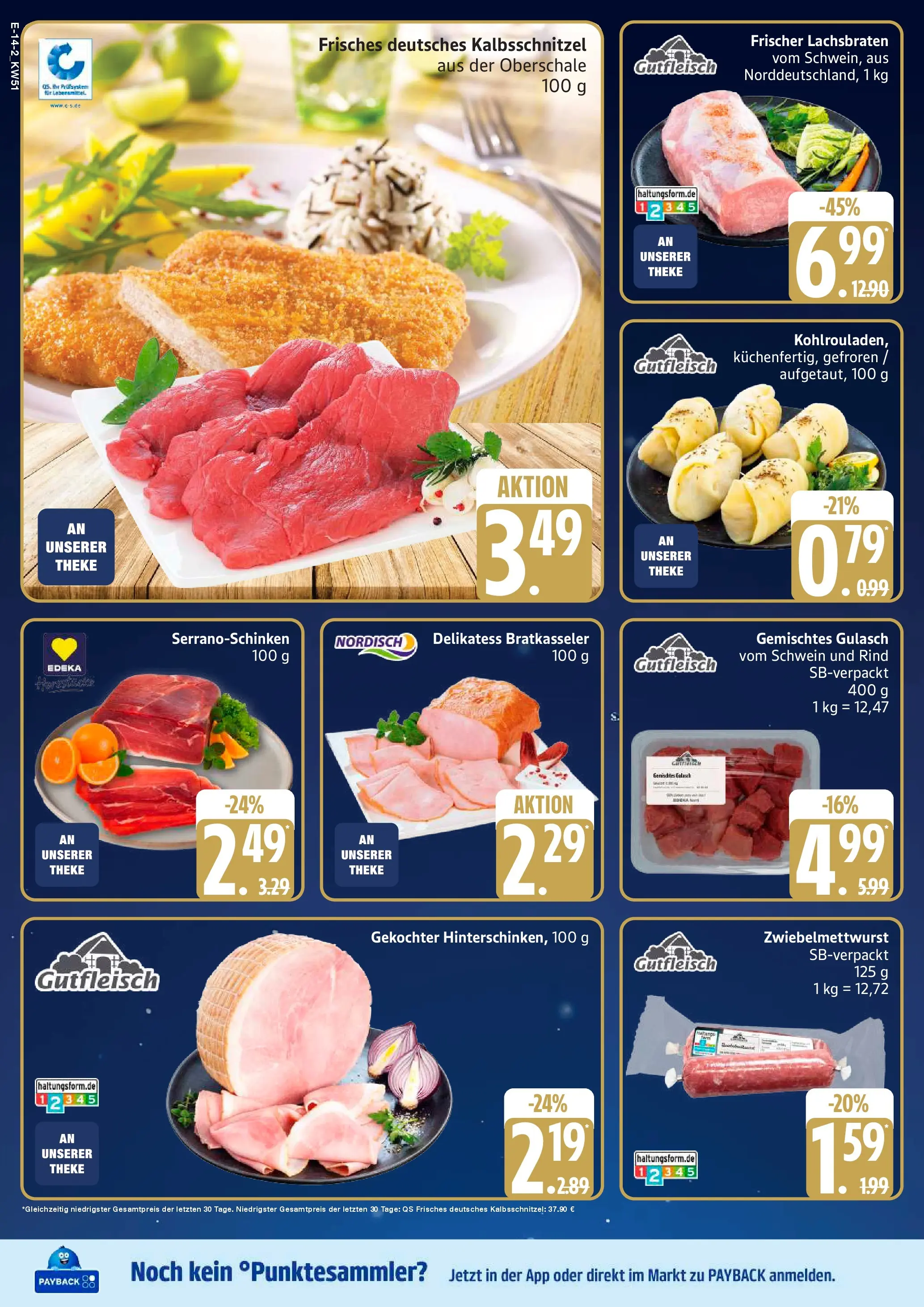 Edeka prospekt Großenwiehe	 (ab 14.12.2025) » Angebote Online | Seite: 16 | Produkte: Theke, Gulasch