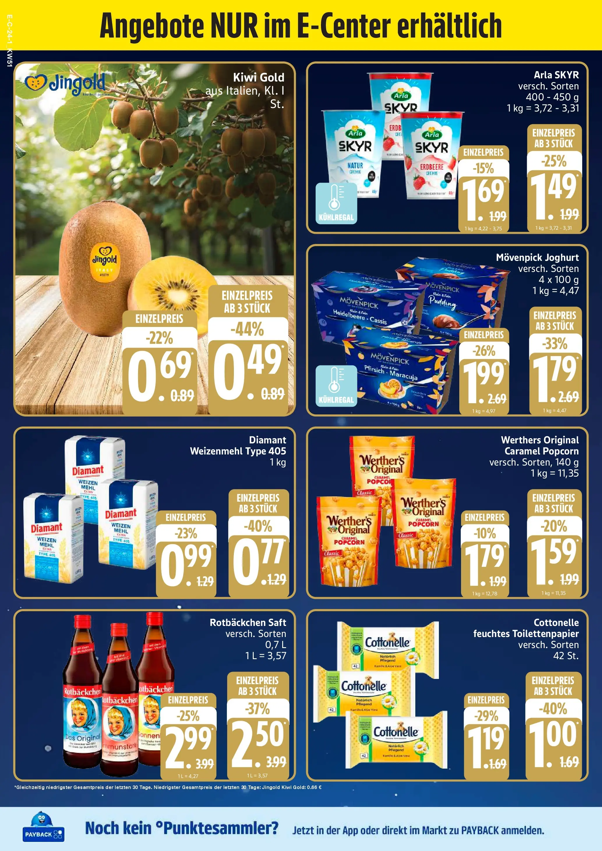 Marktkauf - Marktkauf: Wochenangebote (ab 14.12.2025) » Angebote online | Seite: 30 | Produkte: Mehl, Pfirsich, Kiwi, Feuchtes Toilettenpapier