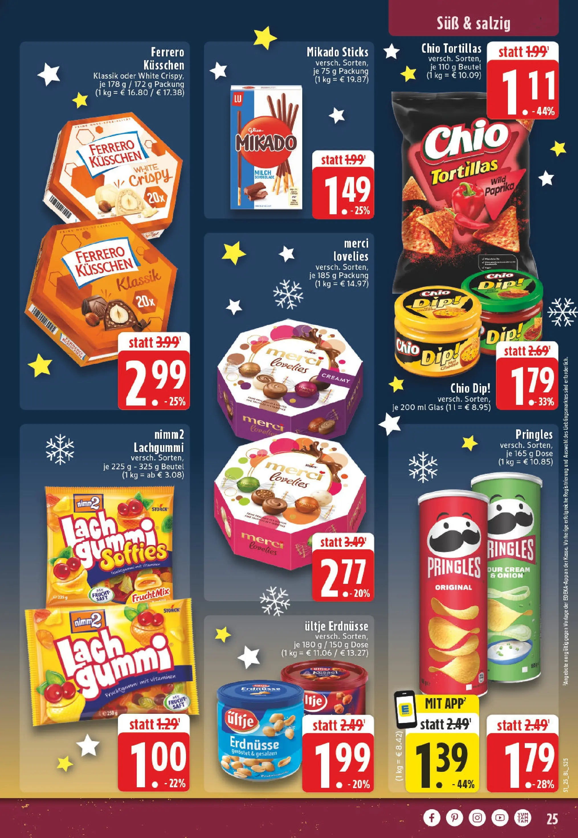 Edeka prospekt Bad Lippspringe	 (ab 14.12.2025) » Angebote Online | Seite: 25 | Produkte: Merci, Ultje erdnusse, Erdnüsse, Saft