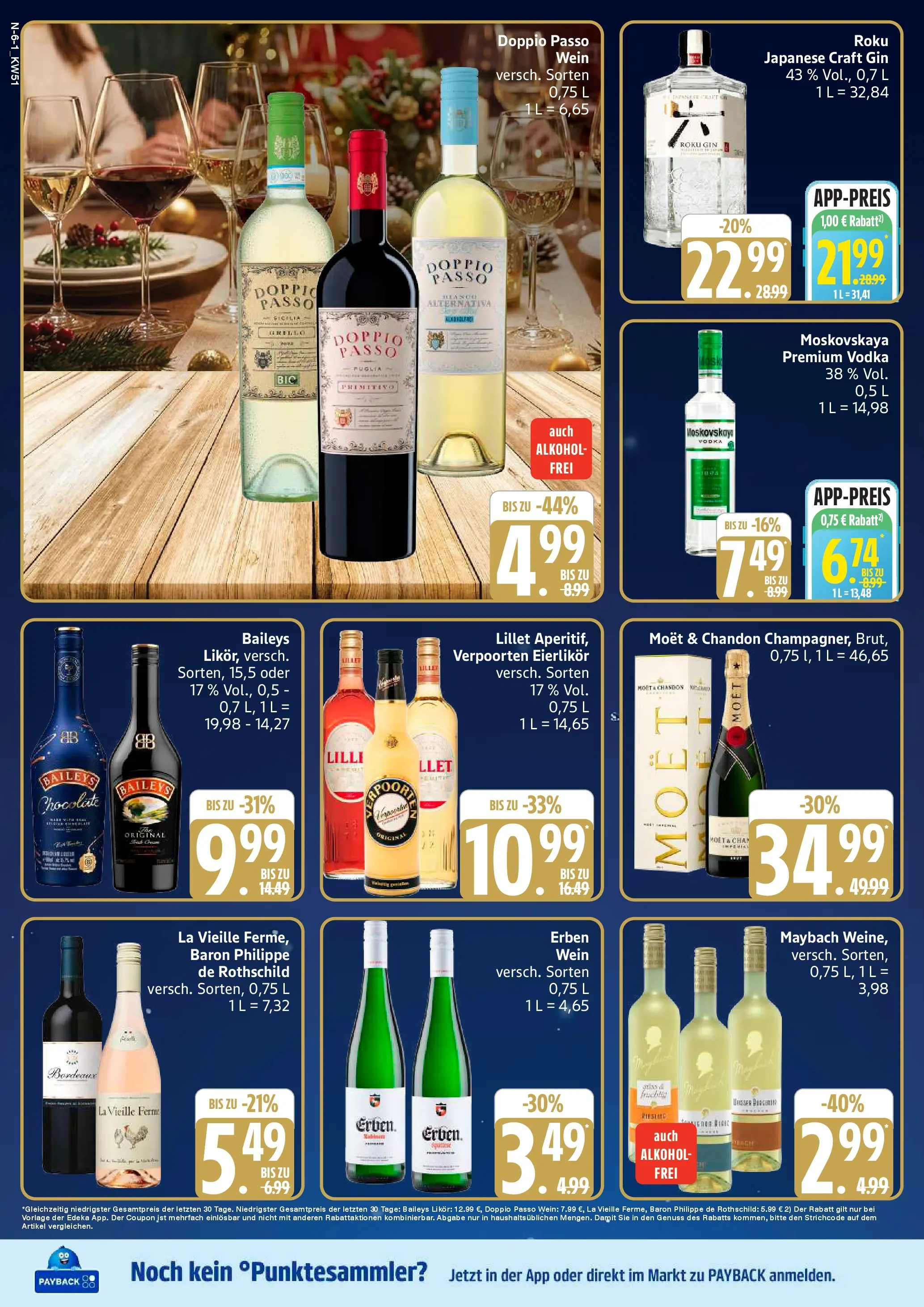 Edeka prospekt Cuxhaven	 (ab 14.12.2025) » Angebote Online | Seite: 6 | Produkte: Likör, Lillet, Wein, Vodka