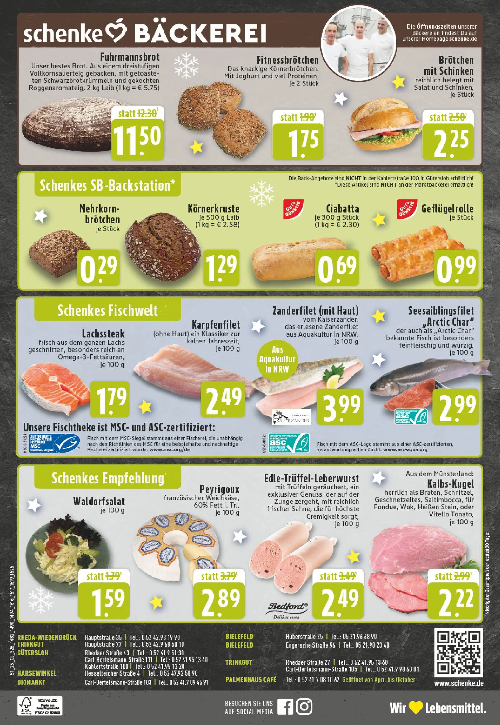 Edeka prospekt Gütersloh	 (ab 15.12.2025) » Angebote Online | Seite: 30 | Produkte: Bäckerei, Joghurt, Schinken, Salat