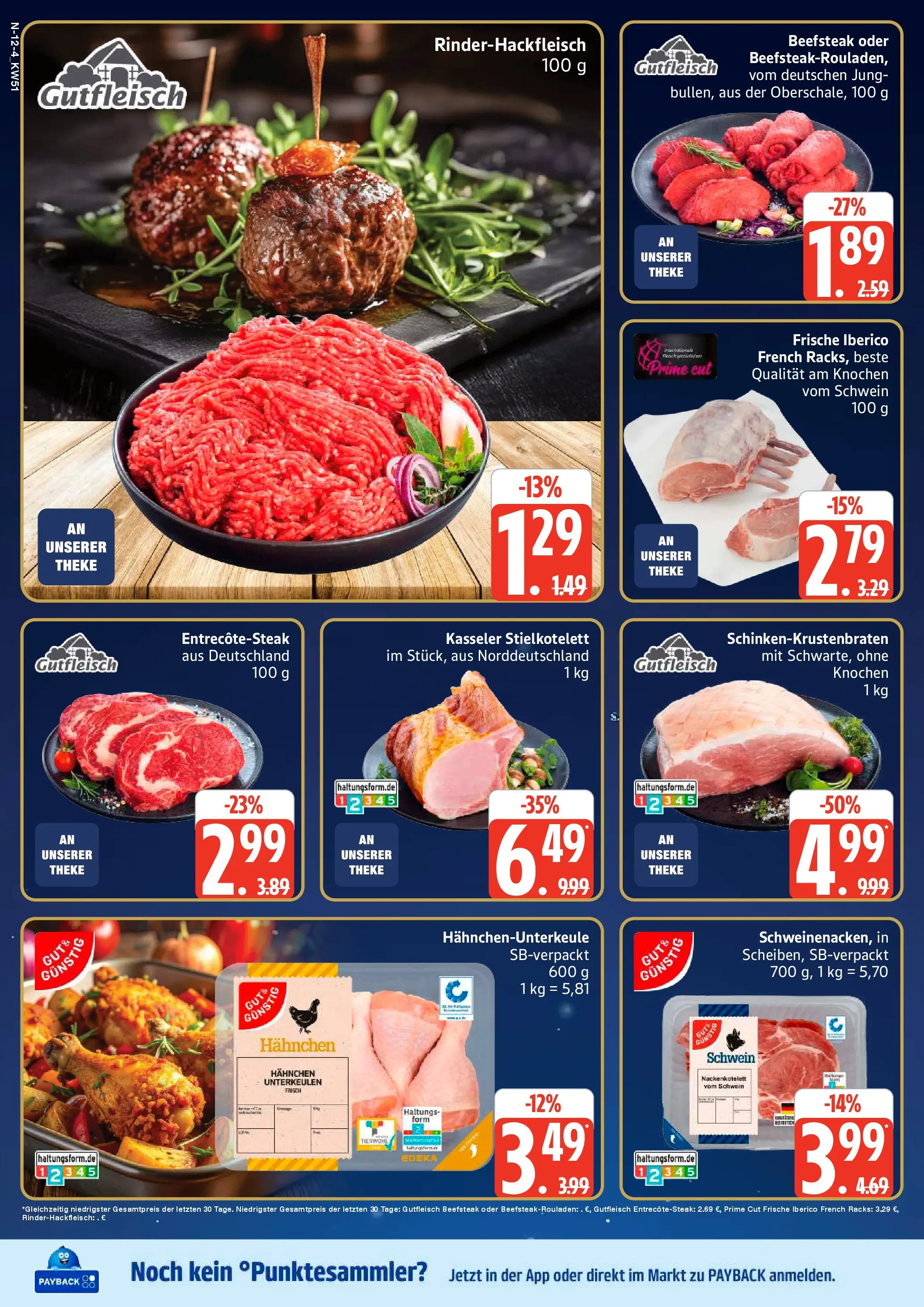 Edeka prospekt Neuenkirchen	 (ab 15.12.2025) » Angebote Online | Seite: 12 | Produkte: Hahnchen, Theke