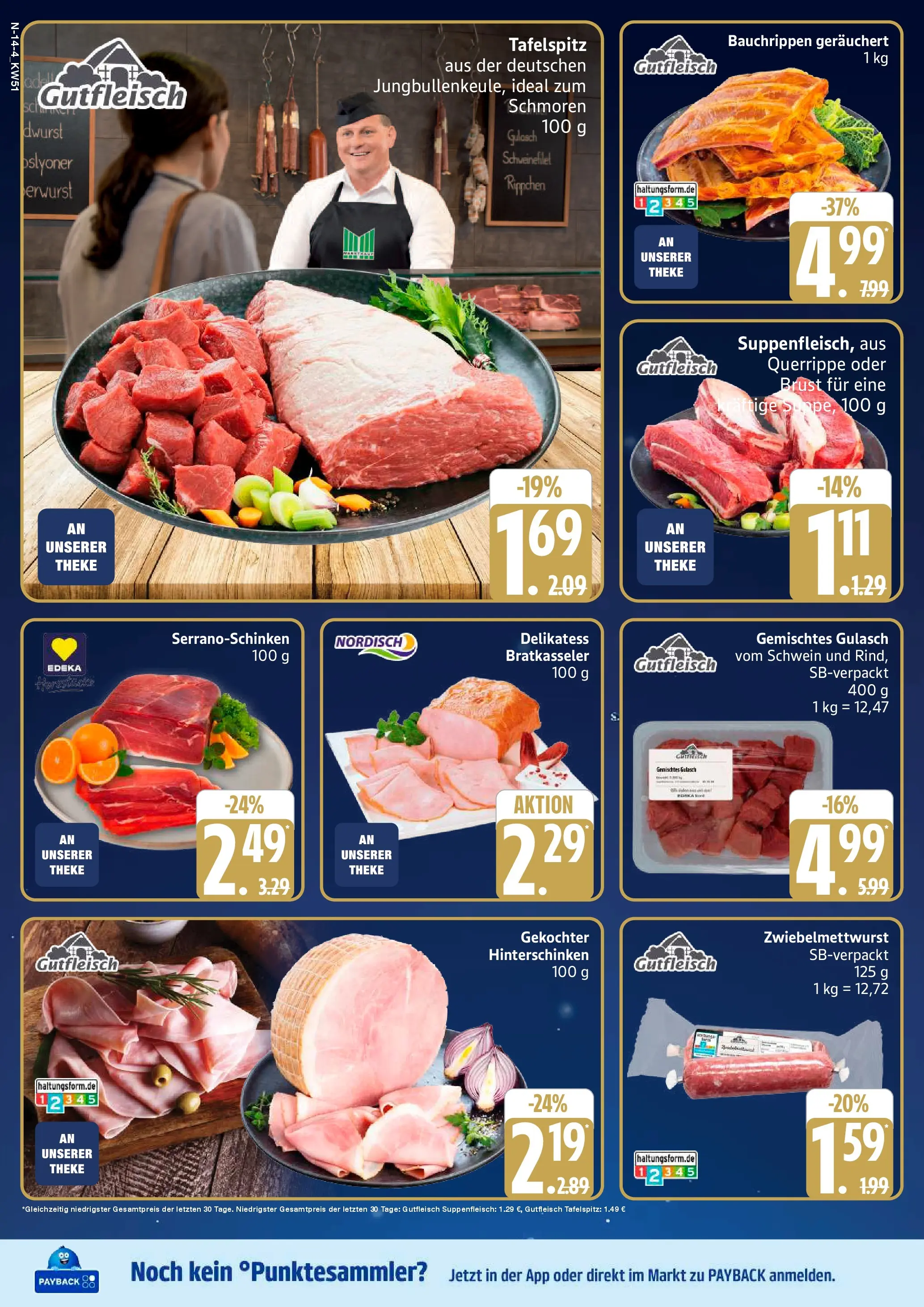 Edeka prospekt Neuenkirchen	 (ab 15.12.2025) » Angebote Online | Seite: 14 | Produkte: Tafelspitz, Schweinefilet, Gulasch, Suppenfleisch