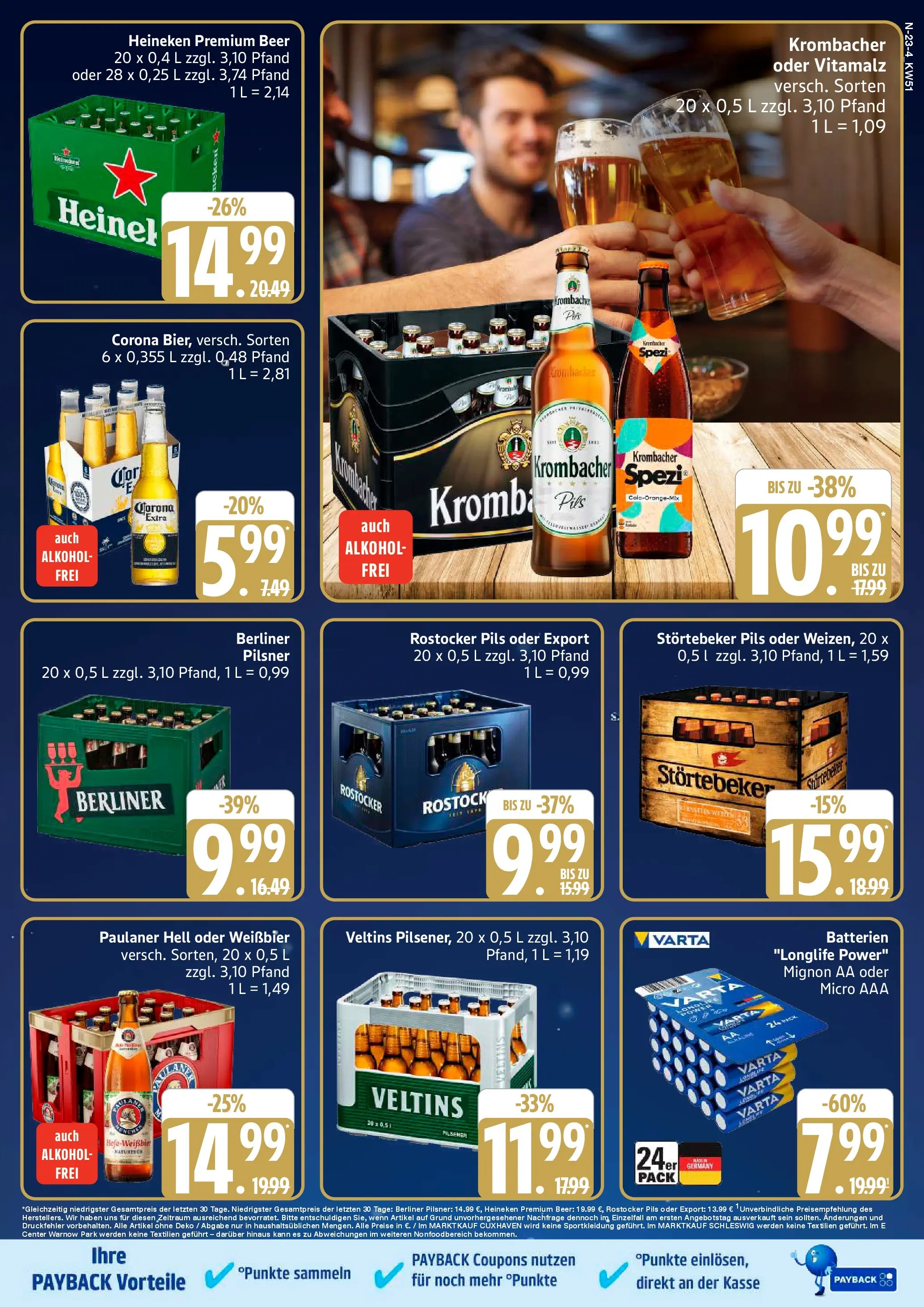 Edeka prospekt Neuenkirchen	 (ab 15.12.2025) » Angebote Online | Seite: 23 | Produkte: Berliner, Batterien, Veltins, Berliner pilsner