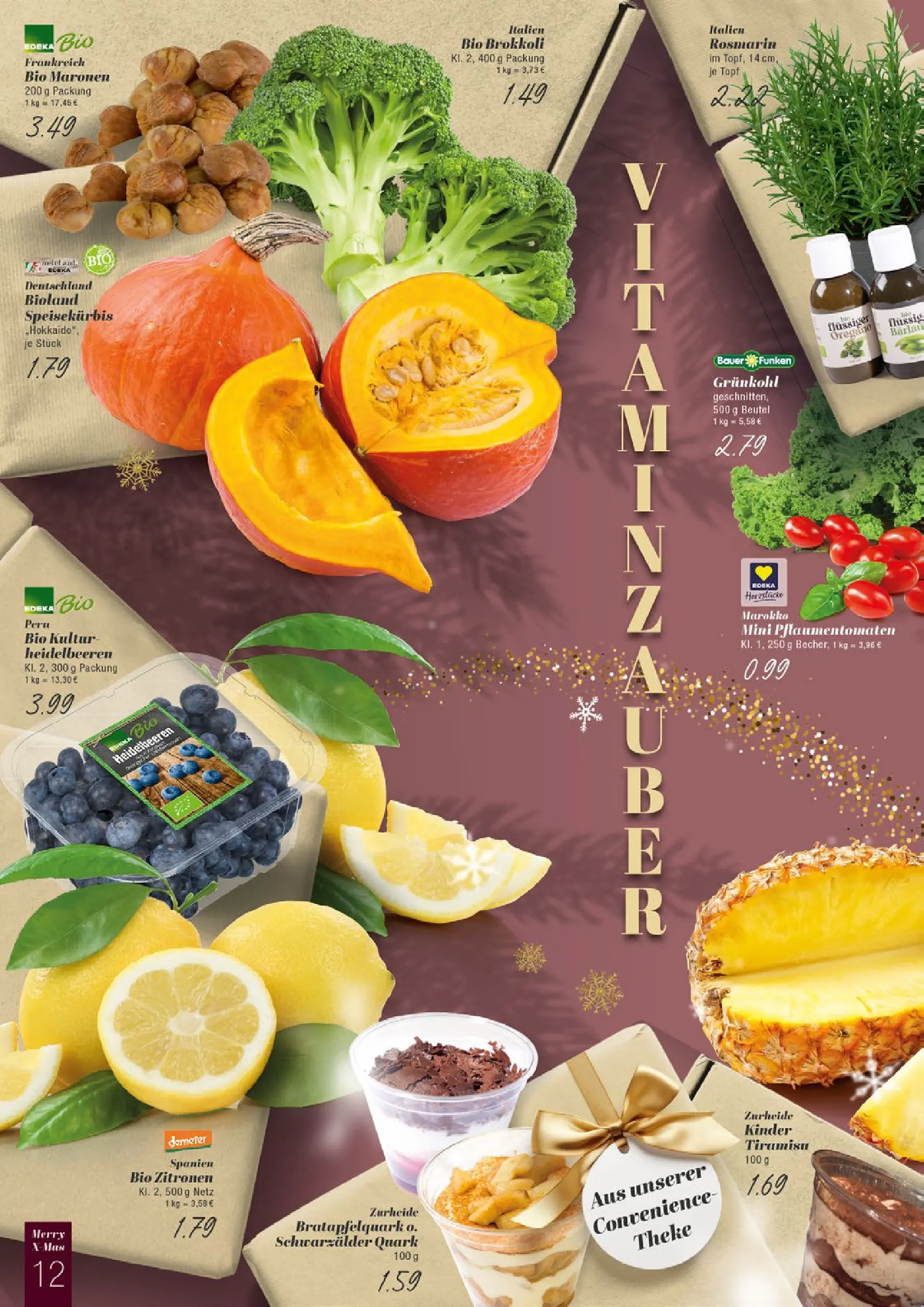 Edeka prospekt Gladbeck	 (ab 15.12.2025) » Angebote Online | Seite: 12 | Produkte: Quark, Theke, Heidelbeeren, Zitronen