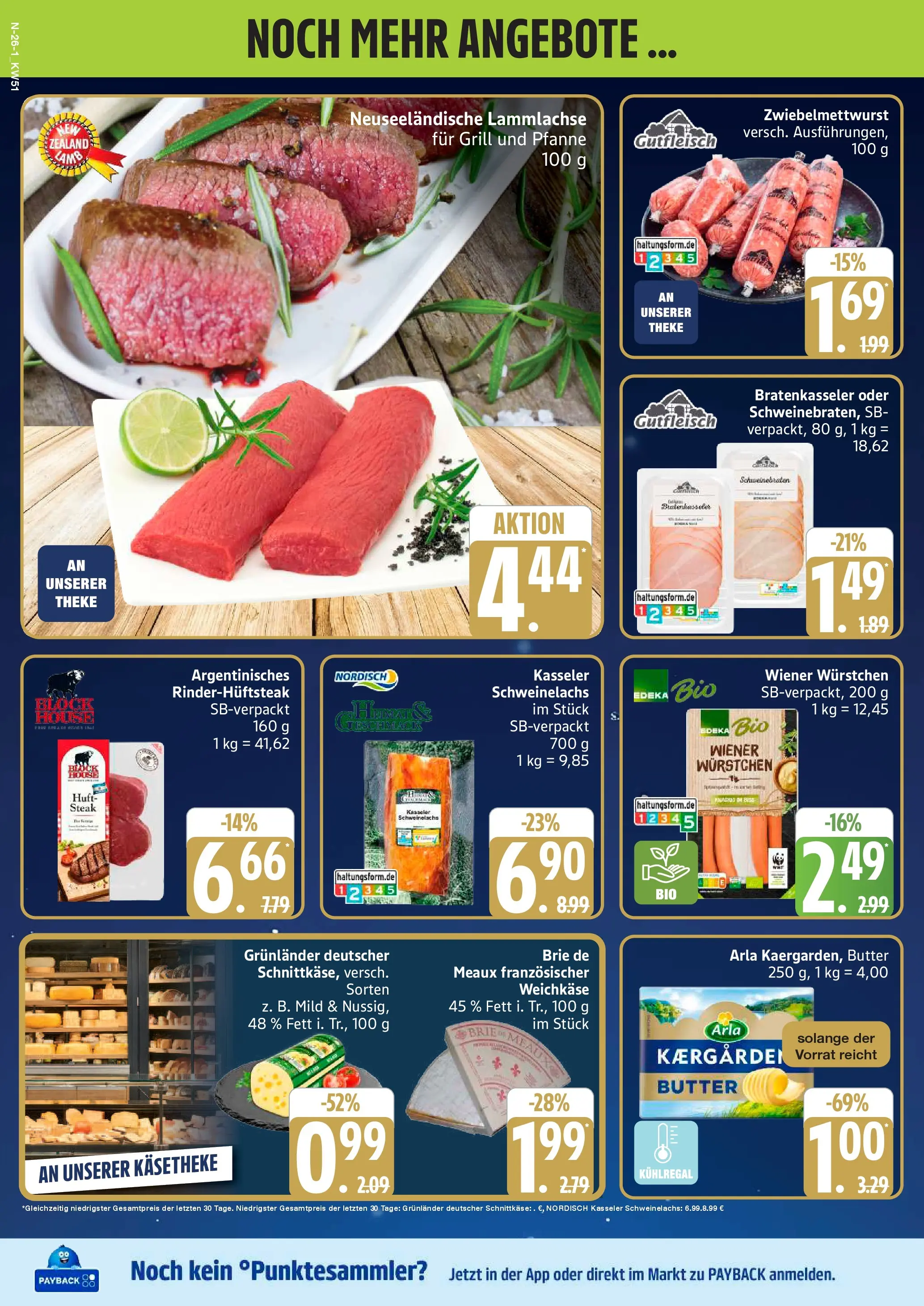 Edeka prospekt Cuxhaven	 (ab 14.12.2025) » Angebote Online | Seite: 26 | Produkte: Grill, Butter, Grunlander, Steak