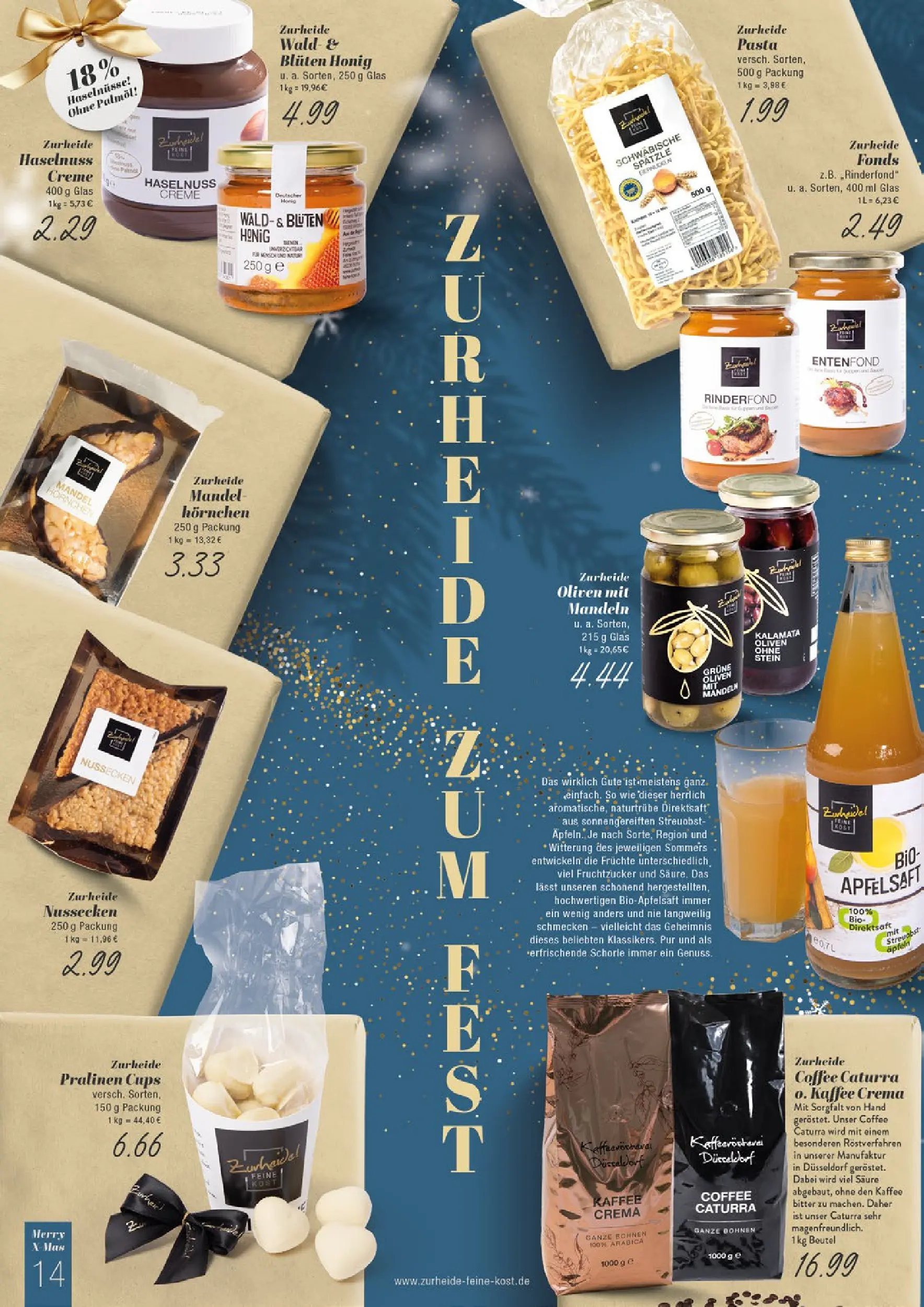 Edeka prospekt Gladbeck	 (ab 15.12.2025) » Angebote Online | Seite: 14 | Produkte: Kaffee, Apfelsaft, Creme, Pasta