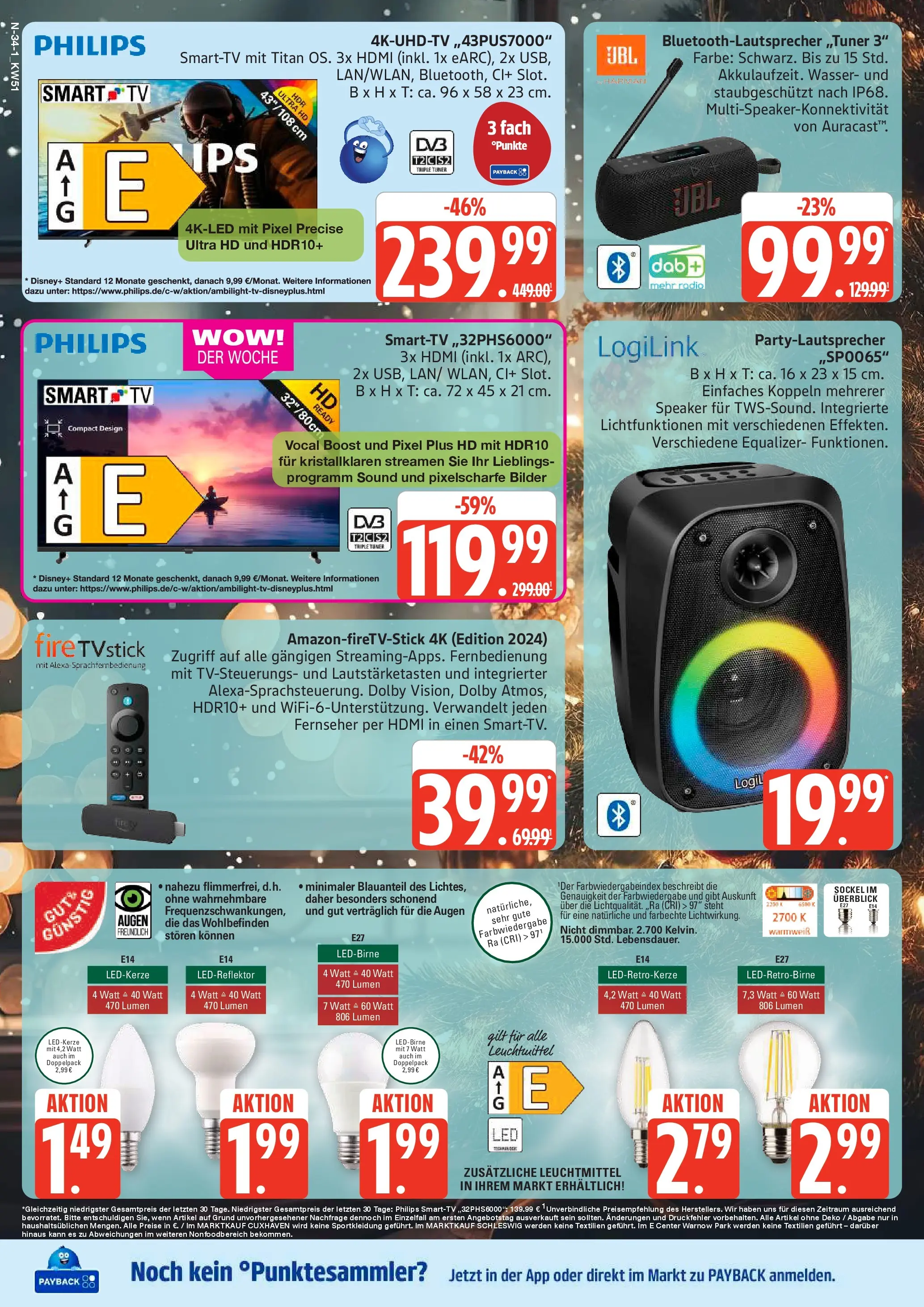 Edeka prospekt Cuxhaven	 (ab 14.12.2025) » Angebote Online | Seite: 34 | Produkte: Smart TV, Bilder, Fernseher, Radio