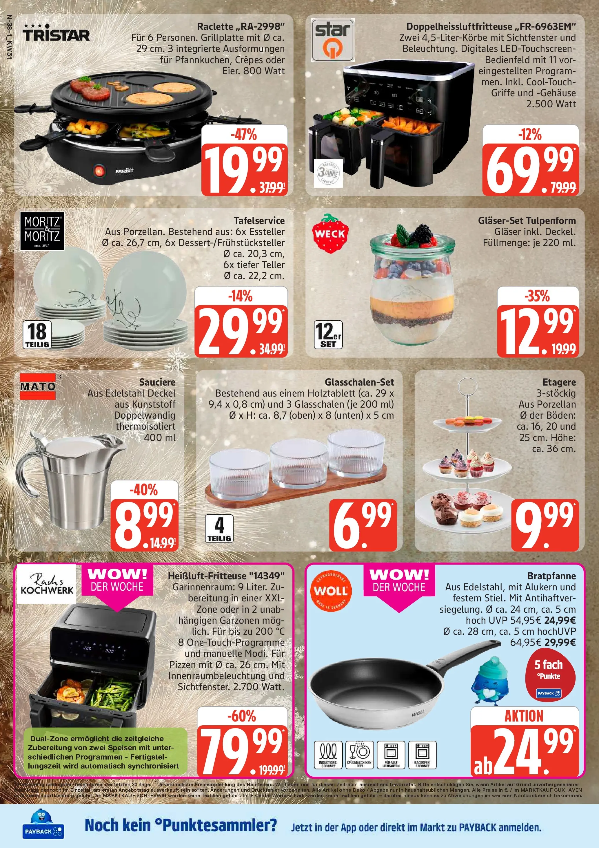 Edeka prospekt Cuxhaven	 (ab 14.12.2025) » Angebote Online | Seite: 38 | Produkte: Raclette, Heißluftfritteuse