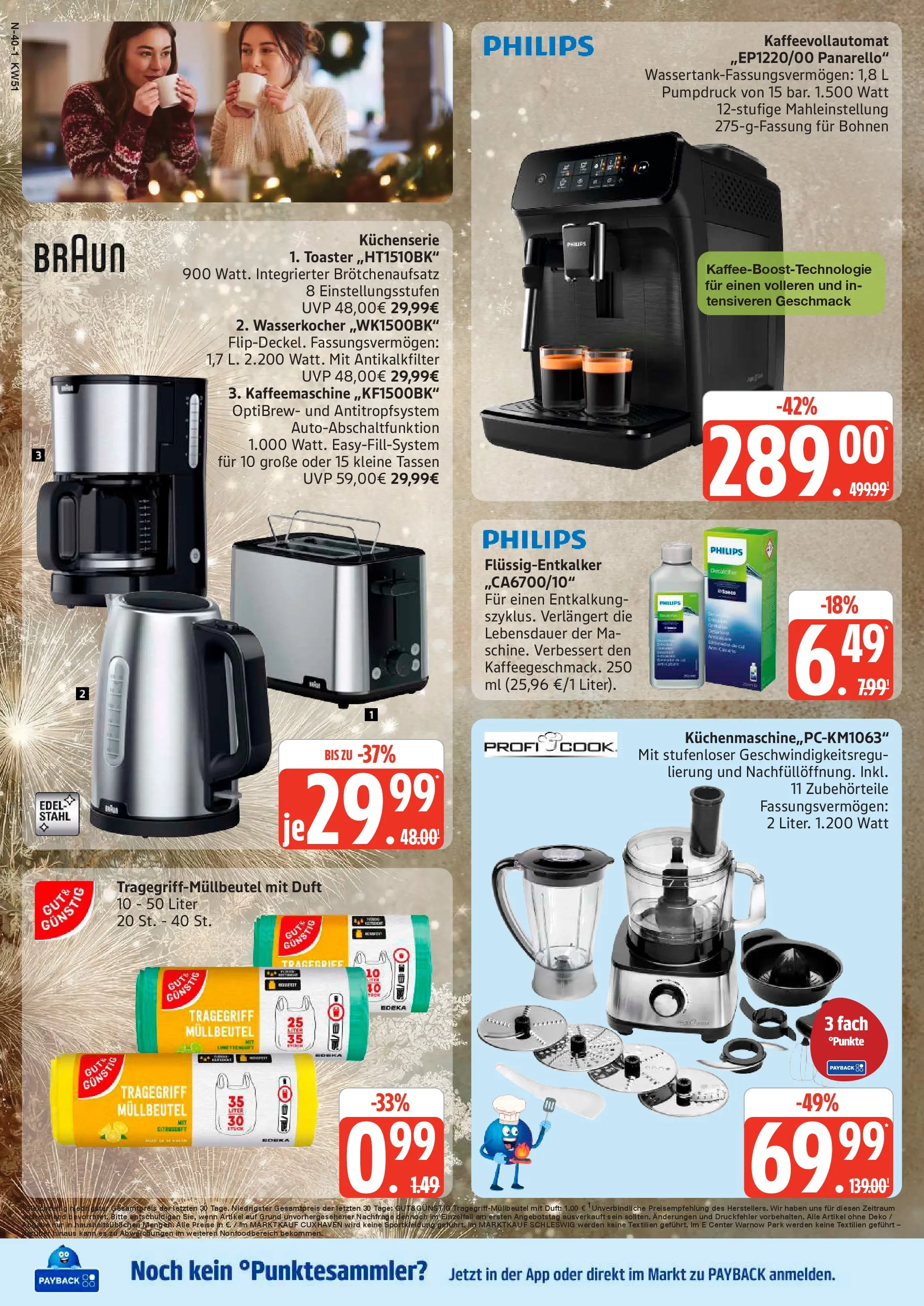 Edeka prospekt Cuxhaven	 (ab 14.12.2025) » Angebote Online | Seite: 40 | Produkte: Philips, Toaster, Duft, Kaffeevollautomat