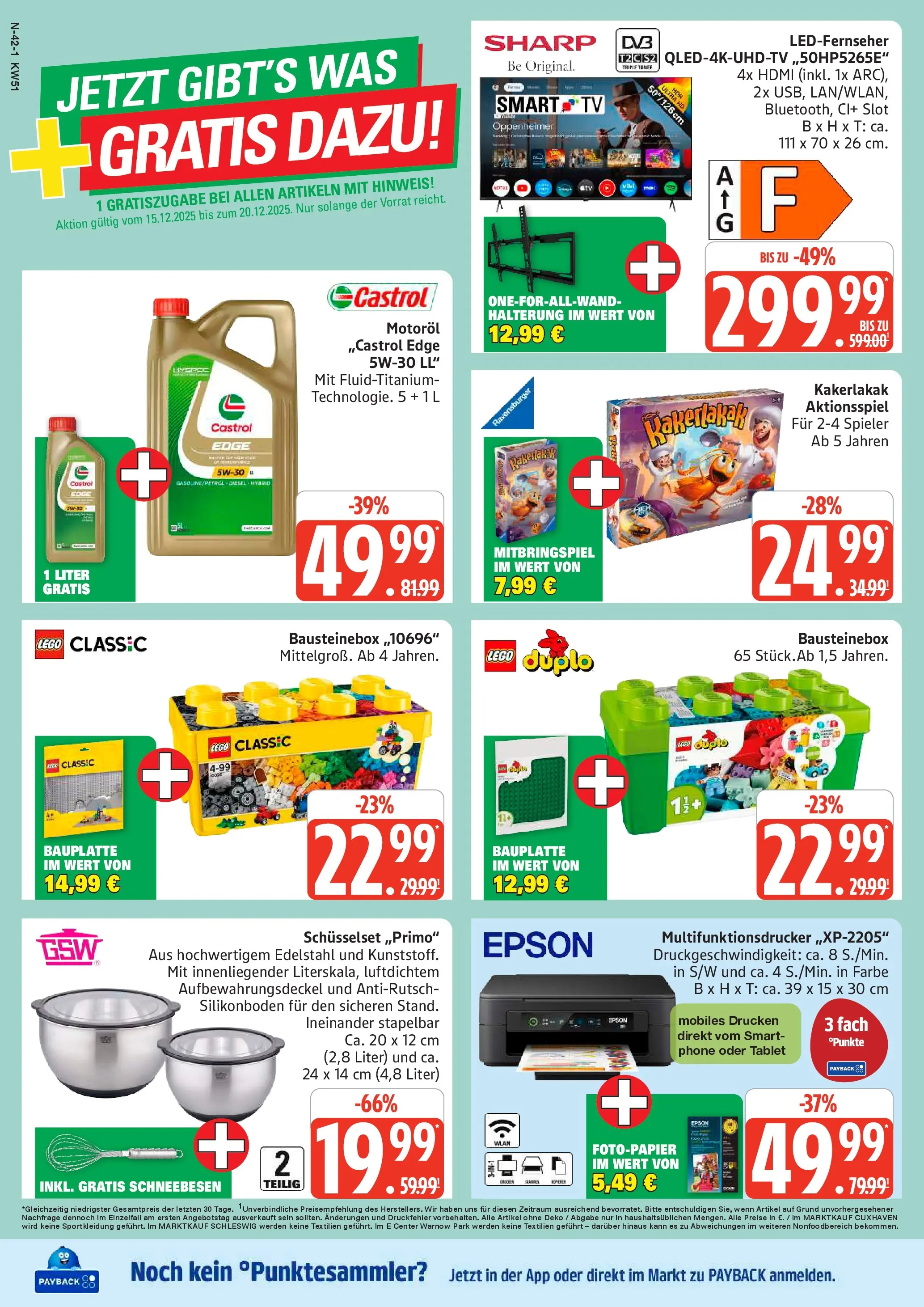 Edeka prospekt Cuxhaven	 (ab 14.12.2025) » Angebote Online | Seite: 42 | Produkte: Epson, Smart TV, Tablet, TV