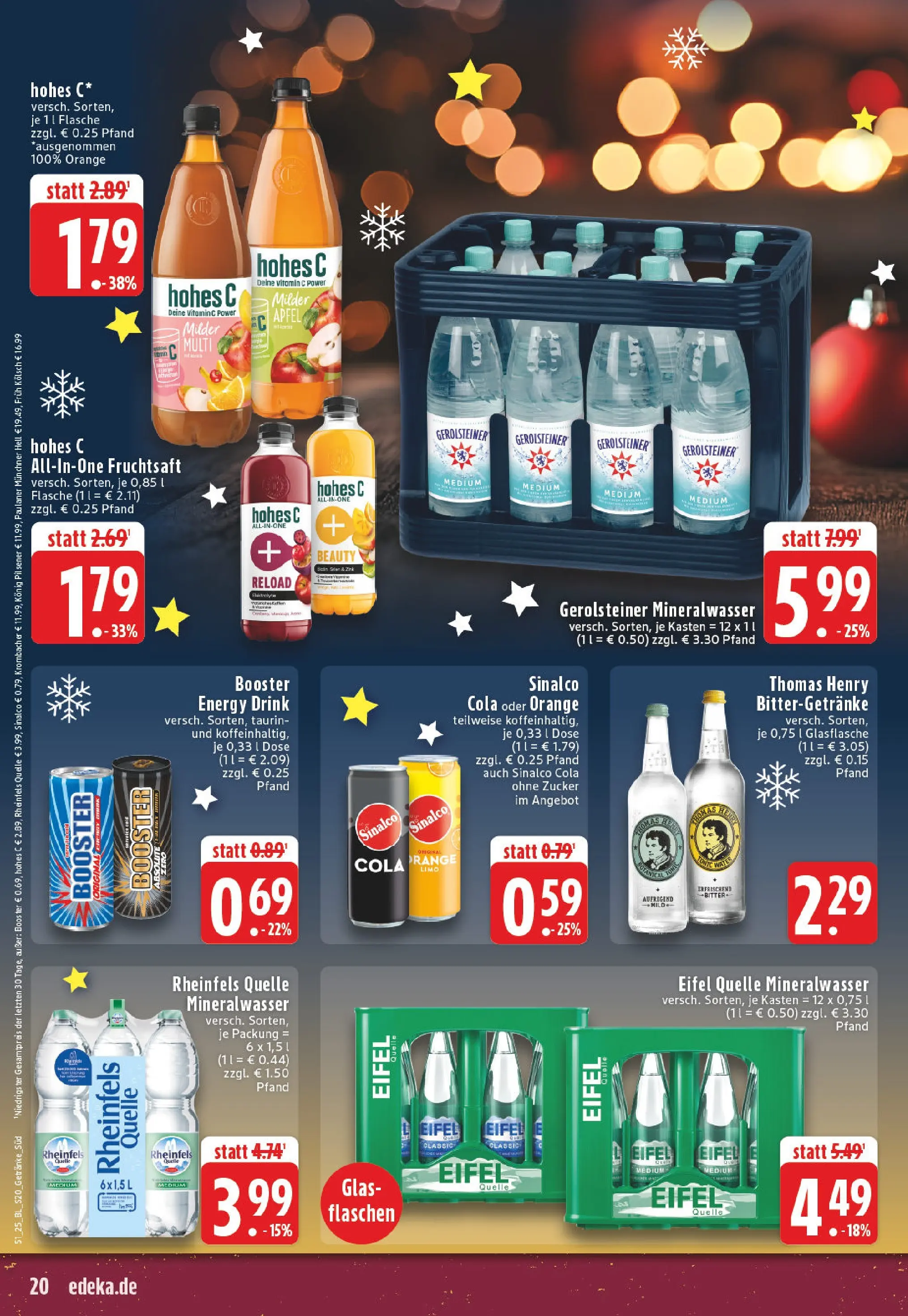 Edeka prospekt Bonn - Bad Godesberg	 (ab 15.12.2025) » Angebote Online | Seite: 20 | Produkte: Energy, Äpfel, Hohes c, Paulaner