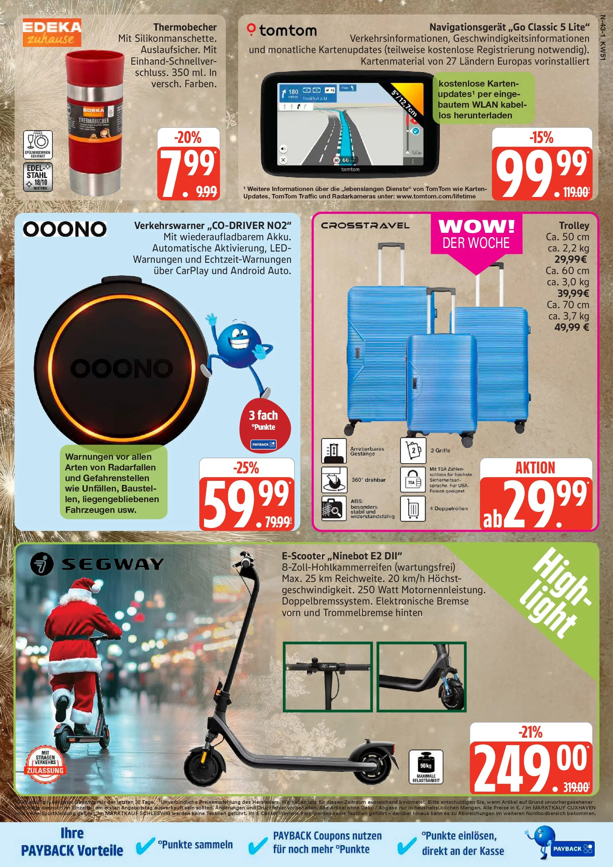 Edeka prospekt Cuxhaven	 (ab 14.12.2025) » Angebote Online | Seite: 43 | Produkte: Kabel, Navigation, Scooter, E-Scooter
