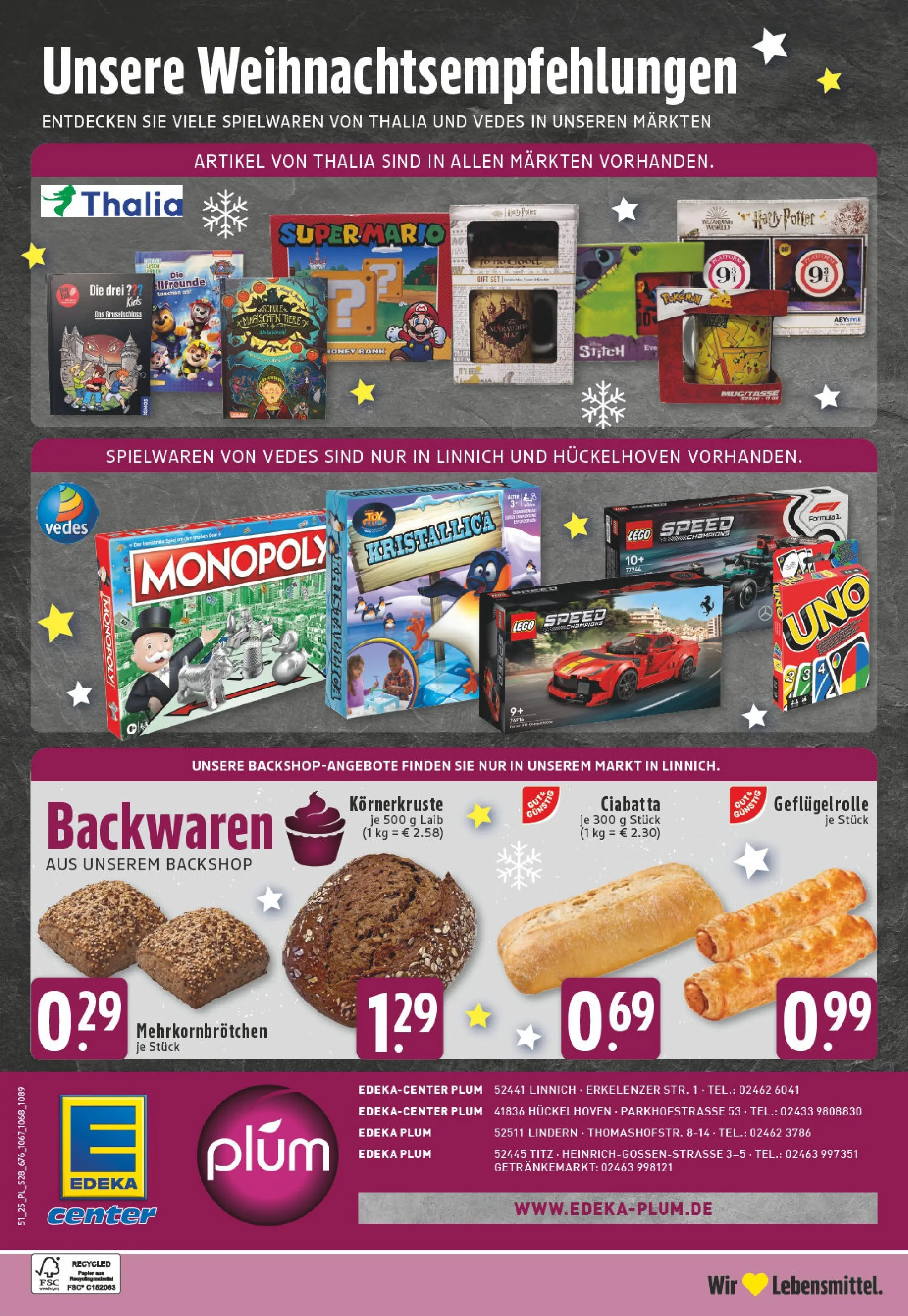 Edeka prospekt Linnich	 (ab 15.12.2025) » Angebote Online | Seite: 30 | Produkte: Spiel