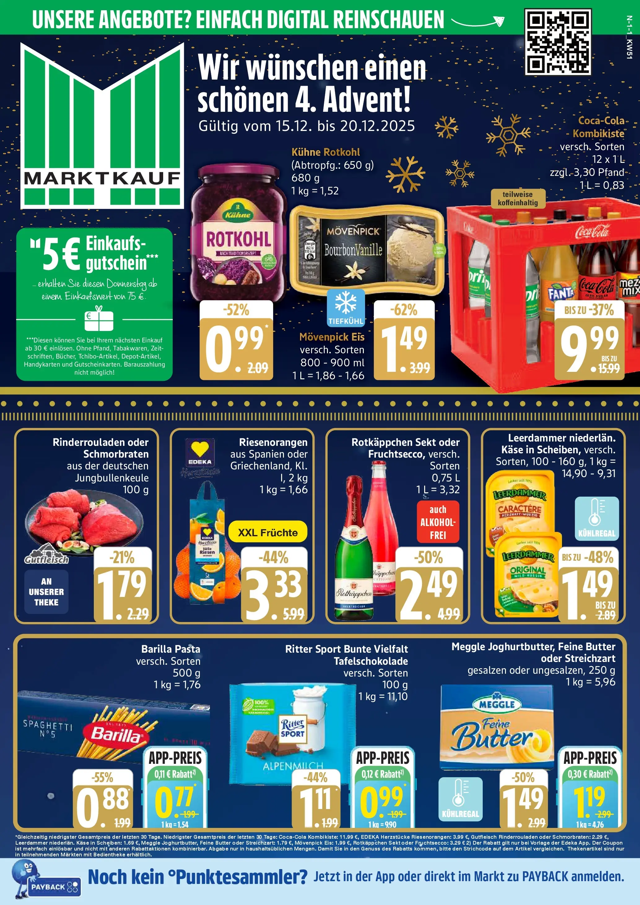 Edeka prospekt Cuxhaven	 (ab 14.12.2025) » Angebote Online | Seite: 1 | Produkte: Coca cola, Fanta, Cola, Eis