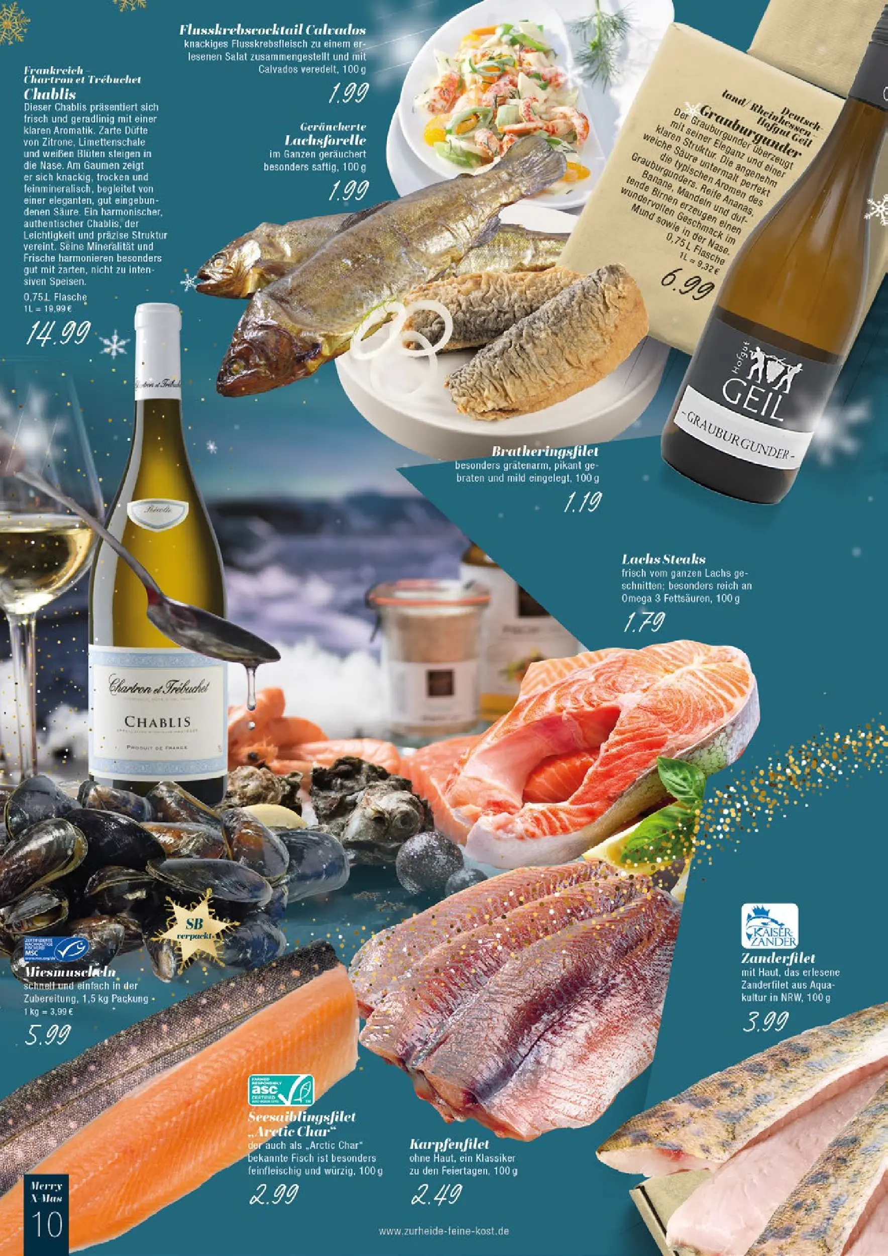 Edeka prospekt Gladbeck	 (ab 15.12.2025) » Angebote Online | Seite: 10 | Produkte: Fisch, Lachs, Steak, Salat