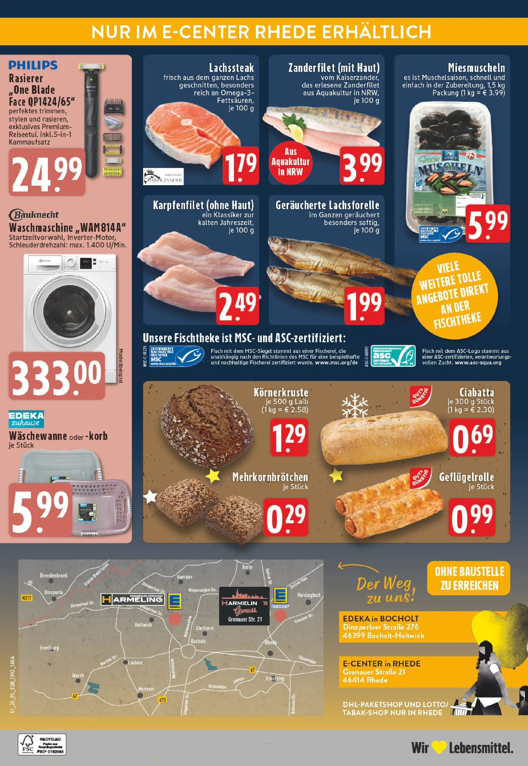 Edeka prospekt Bocholt - Holtwick	 (ab 15.12.2025) » Angebote Online | Seite: 30 | Produkte: Philips, Waschmaschine, Fisch, Lachs