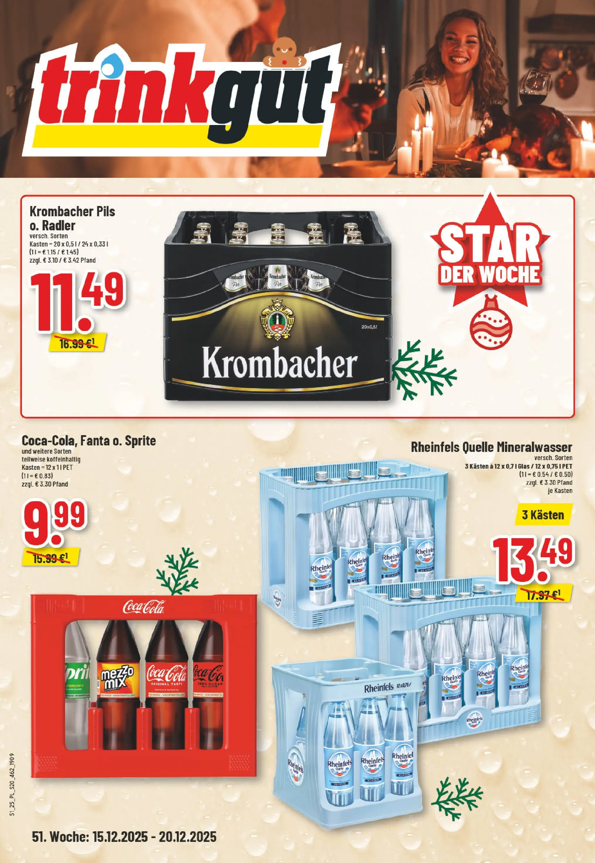 Edeka prospekt Moers-Rheinkamp	 (ab 15.12.2025) » Angebote Online | Seite: 20 | Produkte: Sprite, Pils, Mineralwasser, Radler