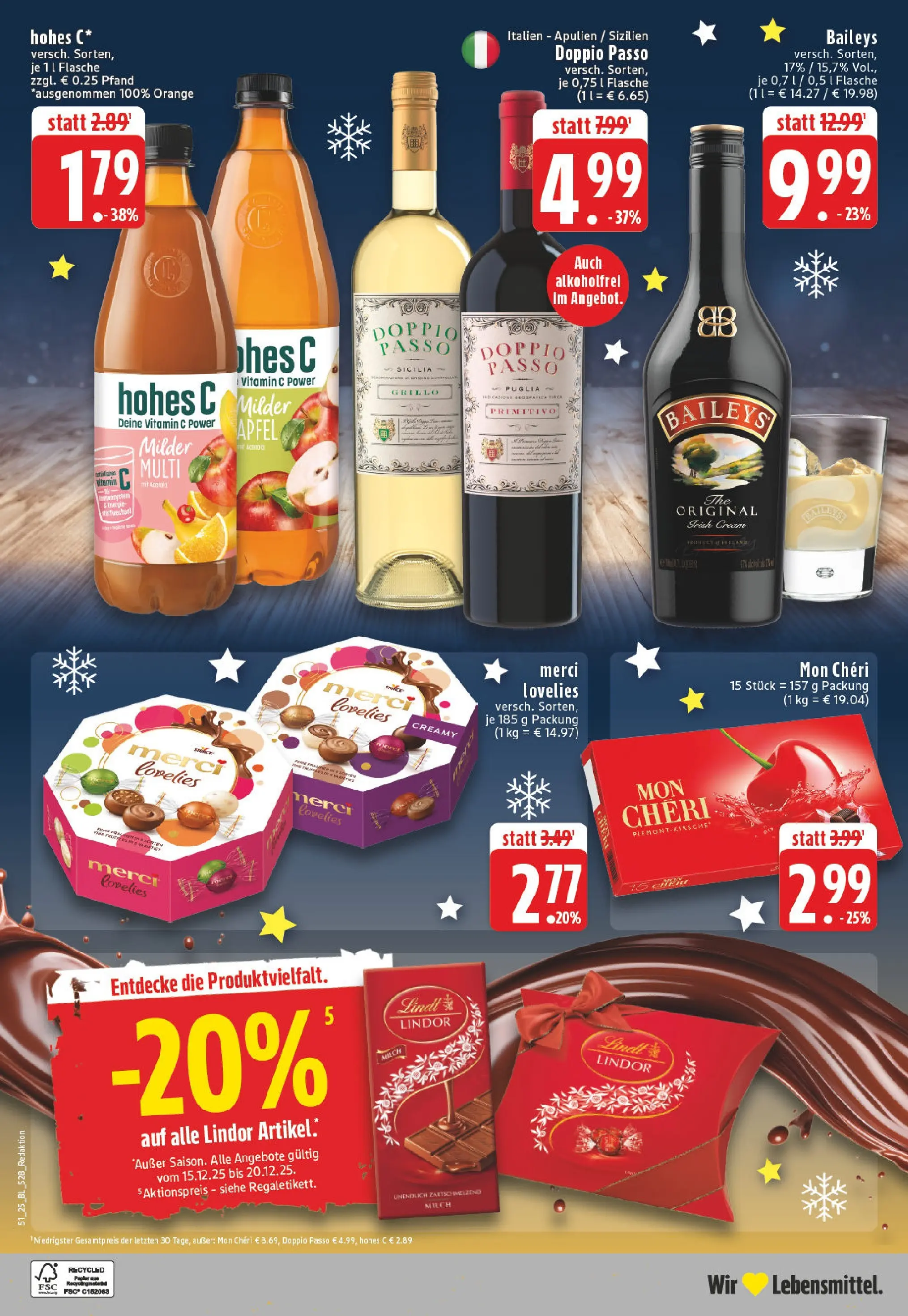 Edeka prospekt Bad Lippspringe	 (ab 14.12.2025) » Angebote Online | Seite: 30 | Produkte: Merci, Äpfel, Hohes c, Mon cheri