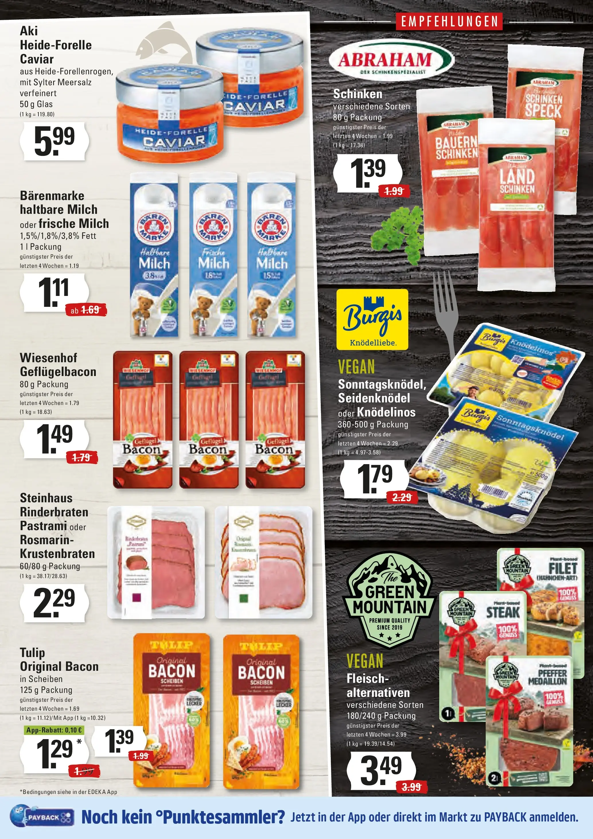 Edeka prospekt Hamburg	 (ab 15.12.2025) » Angebote Online | Seite: 9 | Produkte: Rinderbraten, Hahnchen, Milch, Schinken