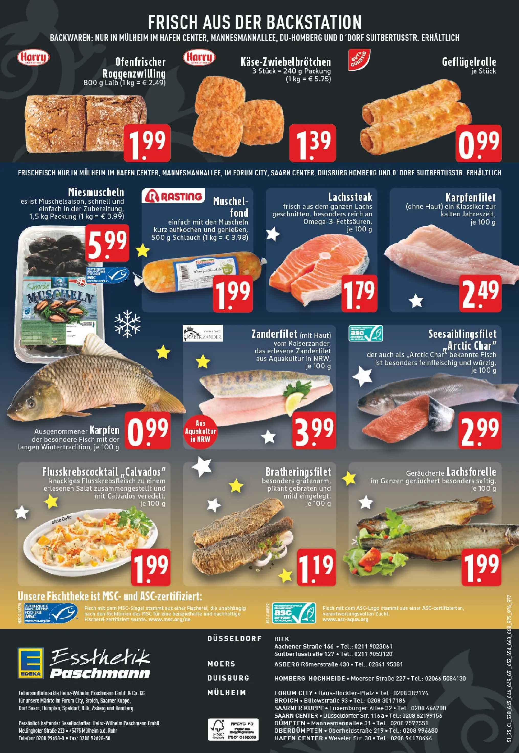 Edeka prospekt Düsseldorf - Bilk	 (ab 15.12.2025) » Angebote Online | Seite: 30 | Produkte: Fisch, Lachs, Salat, Telefon