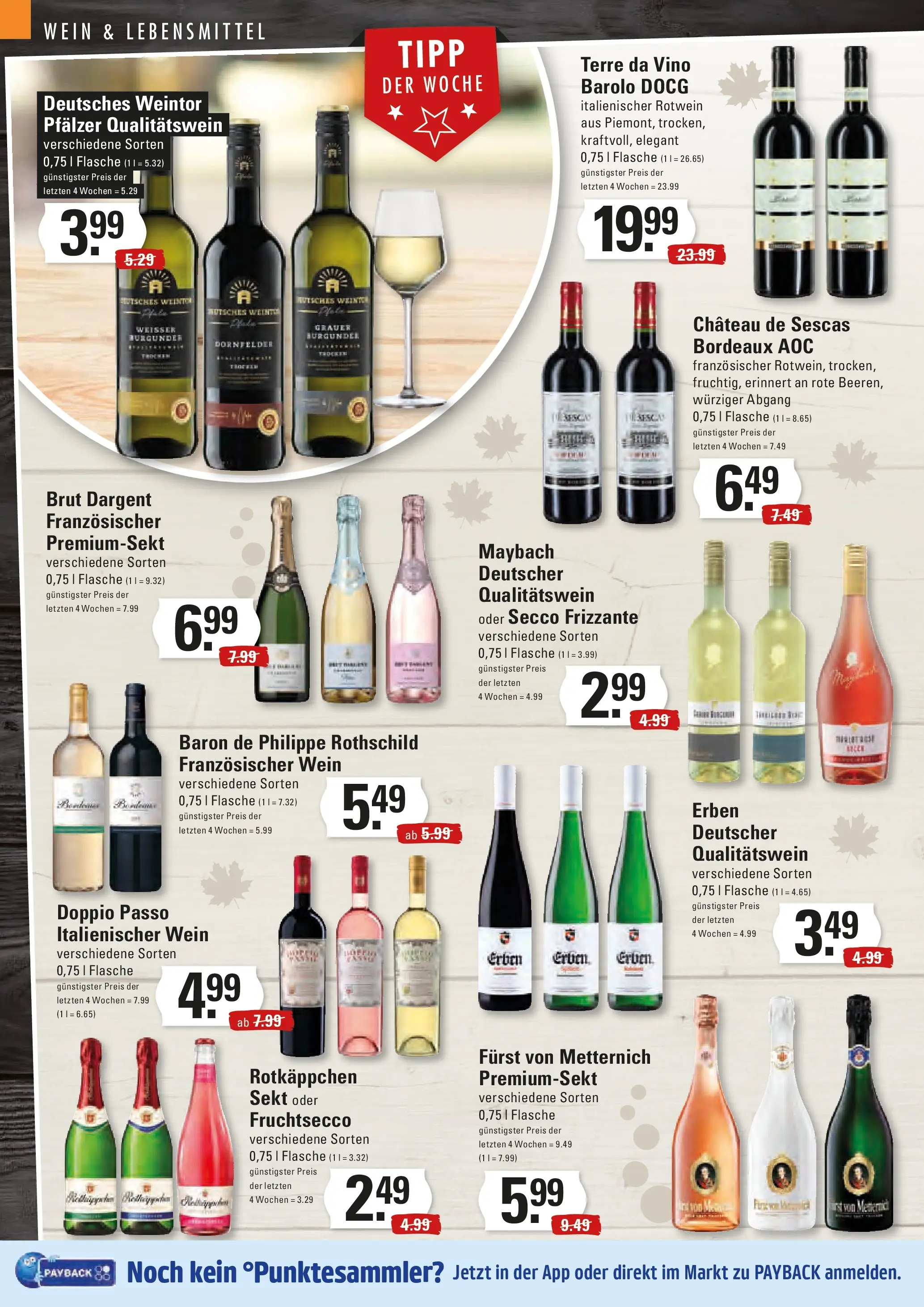 Edeka prospekt Hamburg	 (ab 15.12.2025) » Angebote Online | Seite: 12 | Produkte: Rotkappchen sekt, Furst von metternich, Sekt, Doppio Passo