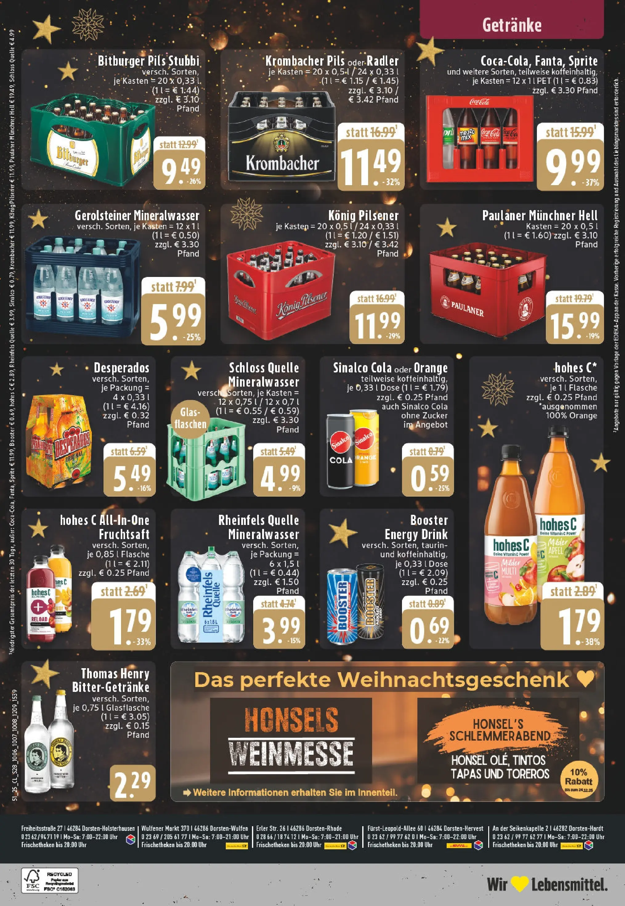 Edeka prospekt Dorsten	 (ab 15.12.2025) » Angebote Online | Seite: 30 | Produkte: Sprite, Mineralwasser, Zucker, Desperados