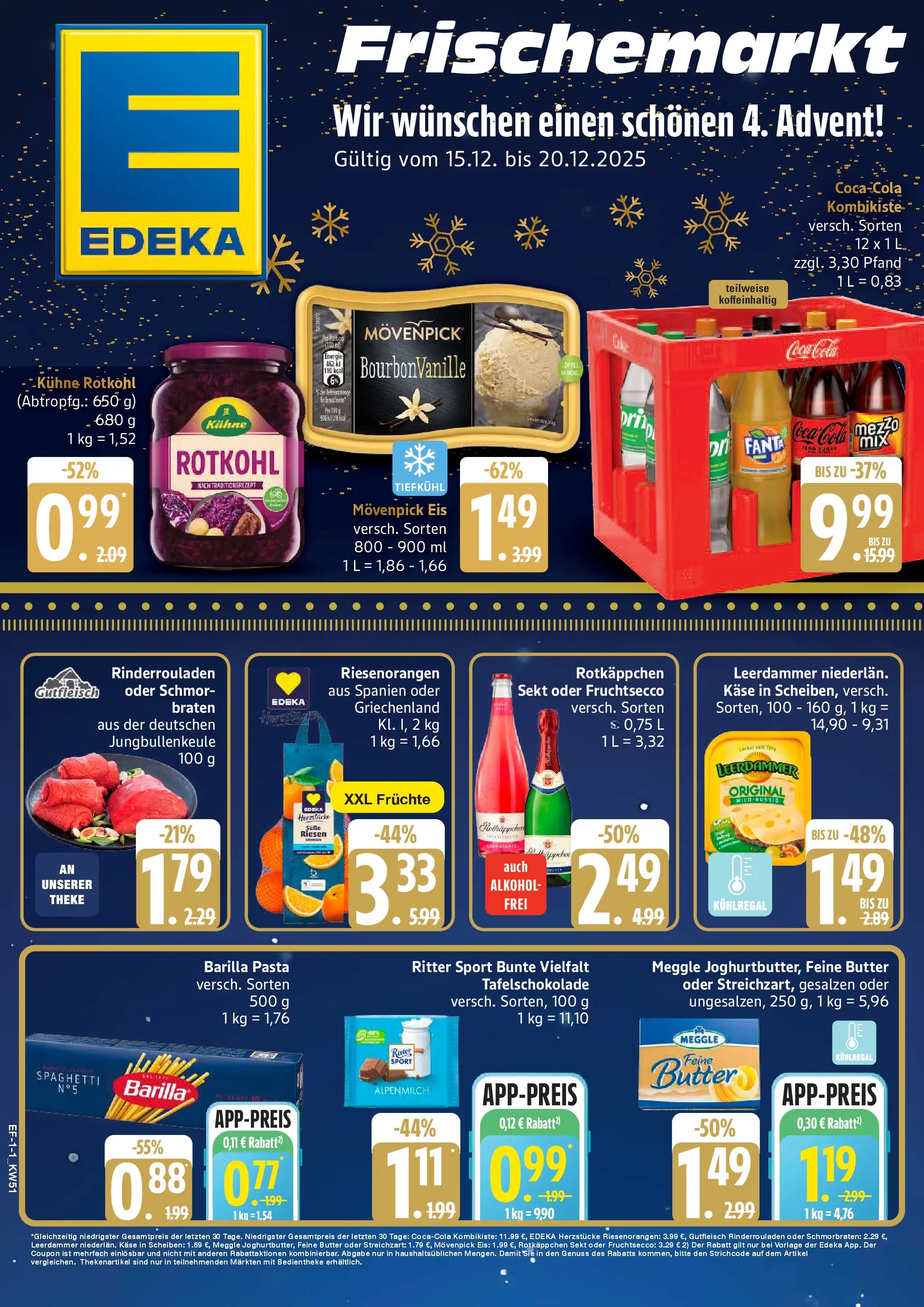 Edeka prospekt Hamburg	 (ab 14.12.2025) » Angebote Online | Seite: 1 | Produkte: Käse, Barilla, Theke, Leerdammer