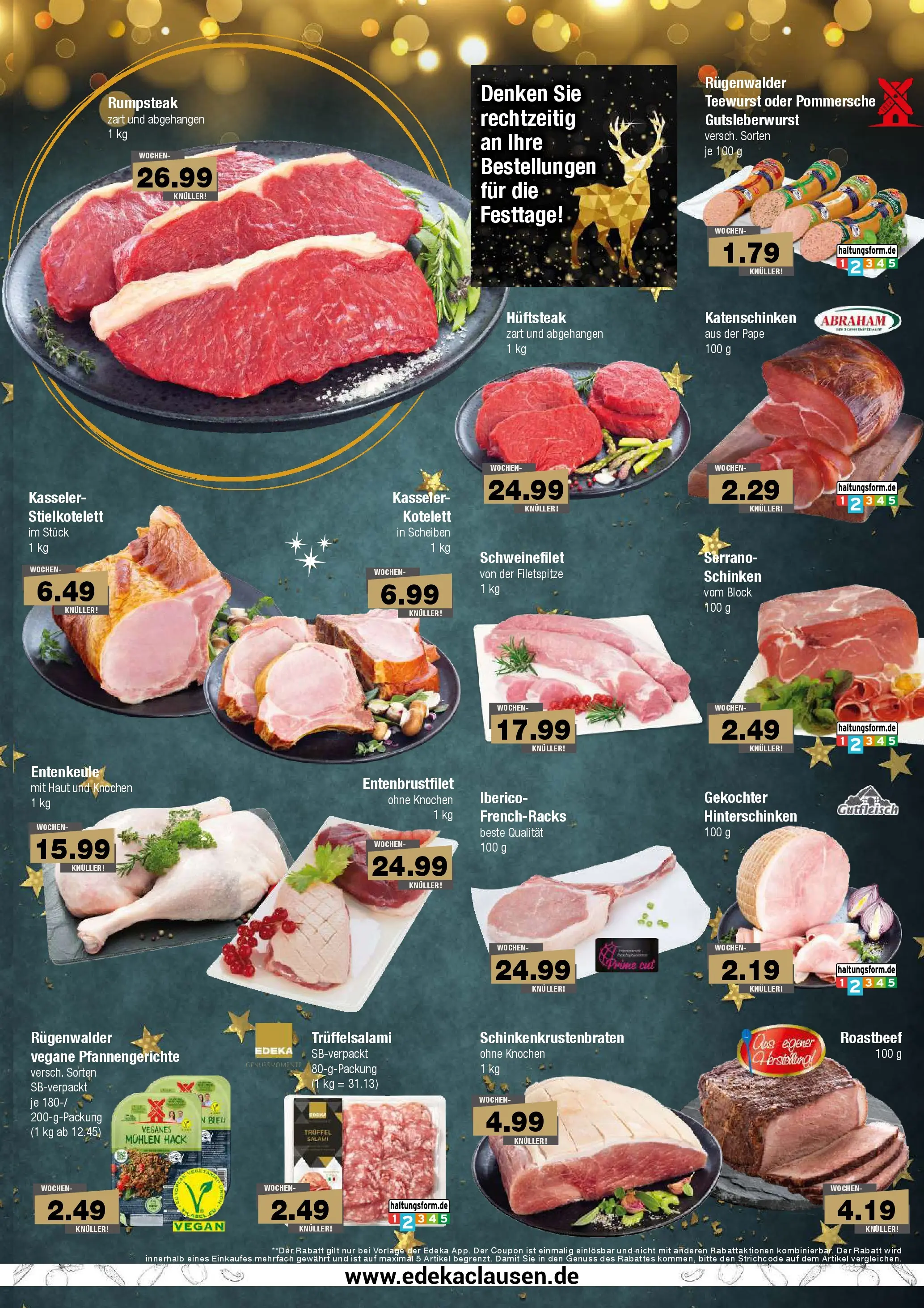 Edeka prospekt Hamburg	 (ab 15.12.2025) » Angebote Online | Seite: 3 | Produkte: Schweinefilet, Salami, Schinken, Steak