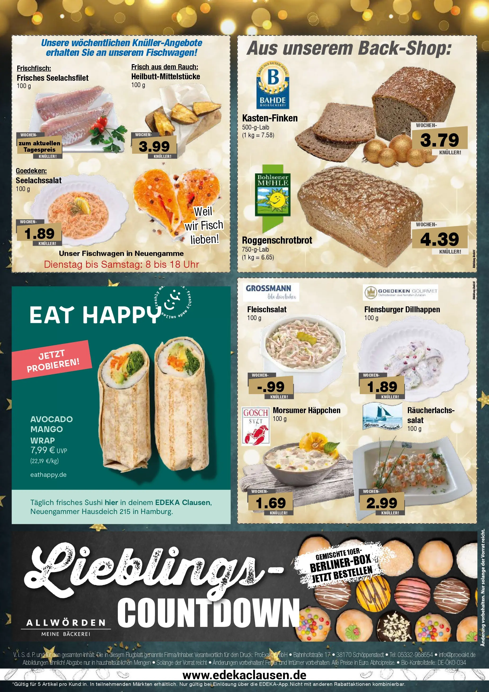 Edeka prospekt Hamburg	 (ab 15.12.2025) » Angebote Online | Seite: 8 | Produkte: Mühle, Bäckerei, Flensburger, Uhr