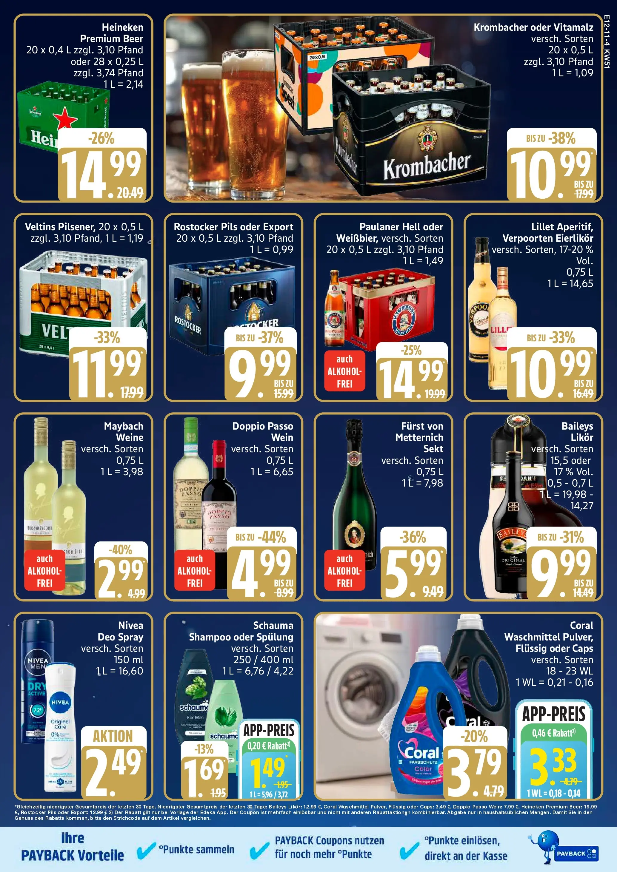 Edeka prospekt Rostock-Gehlsdorf	 (ab 15.12.2025) » Angebote Online | Seite: 11 | Produkte: Heineken, Deodorant, Waschmittel, Veltins