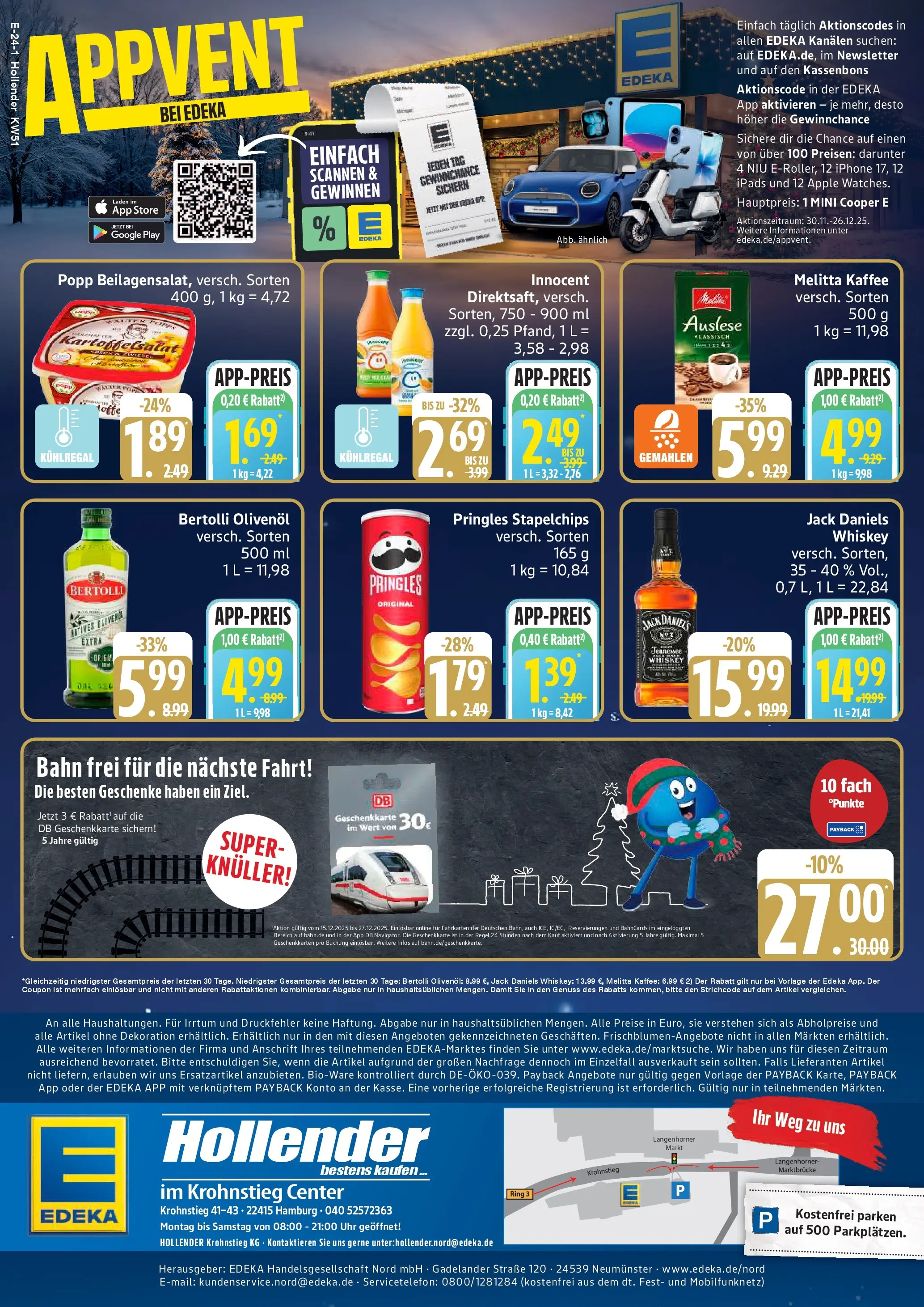 Edeka prospekt Hamburg	 (ab 15.12.2025) » Angebote Online | Seite: 30 | Produkte: Melitta, Bertolli olivenol, Iphone, Whiskey