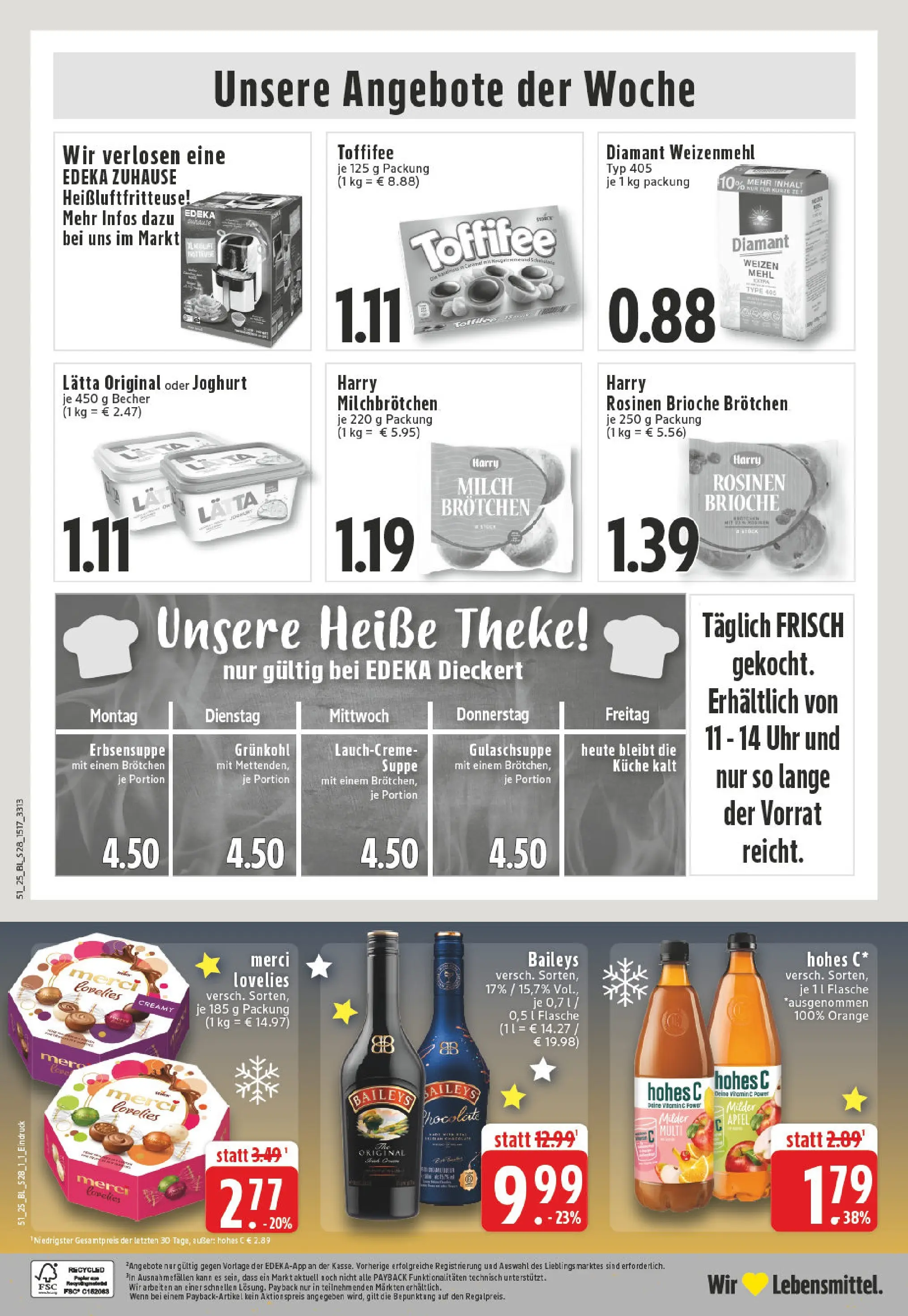 Edeka prospekt Heinsberg	 (ab 15.12.2025) » Angebote Online | Seite: 30 | Produkte: Milch, Küche, Äpfel, Baileys