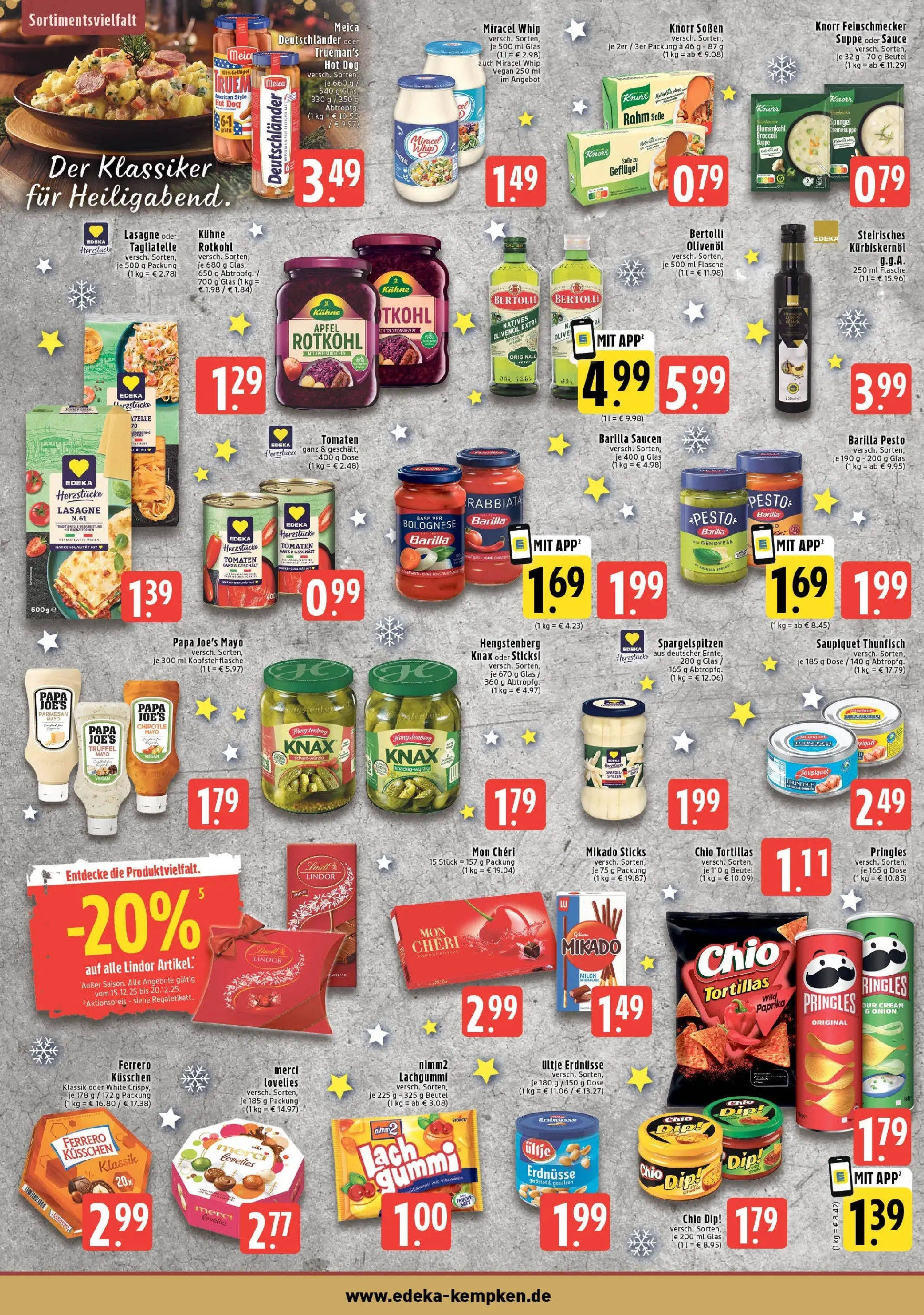 Edeka prospekt Krefeld	 (ab 15.12.2025) » Angebote Online | Seite: 6 | Produkte: Milch, Rotkohl, Barilla pesto, Pasta