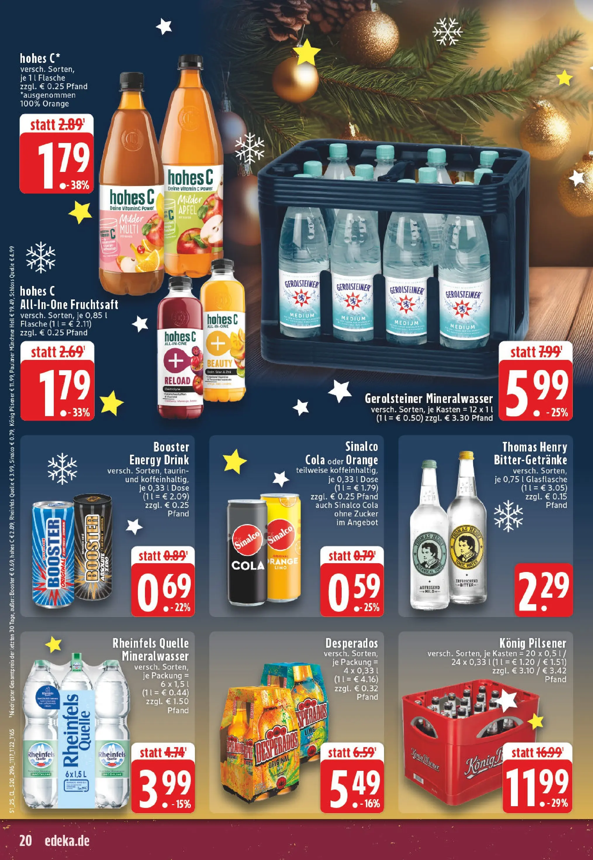 Edeka prospekt Thuine	 (ab 15.12.2025) » Angebote Online | Seite: 20 | Produkte: Energy, Äpfel, Mineralwasser, Paulaner