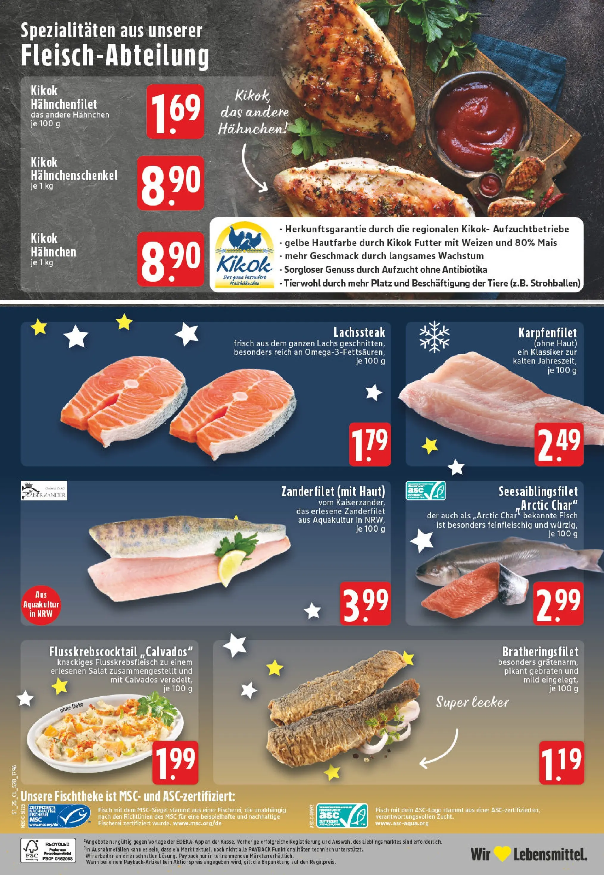 Edeka prospekt Verl	 (ab 15.12.2025) » Angebote Online | Seite: 30 | Produkte: Hahnchenschenkel, Fisch, Lachs, Salat