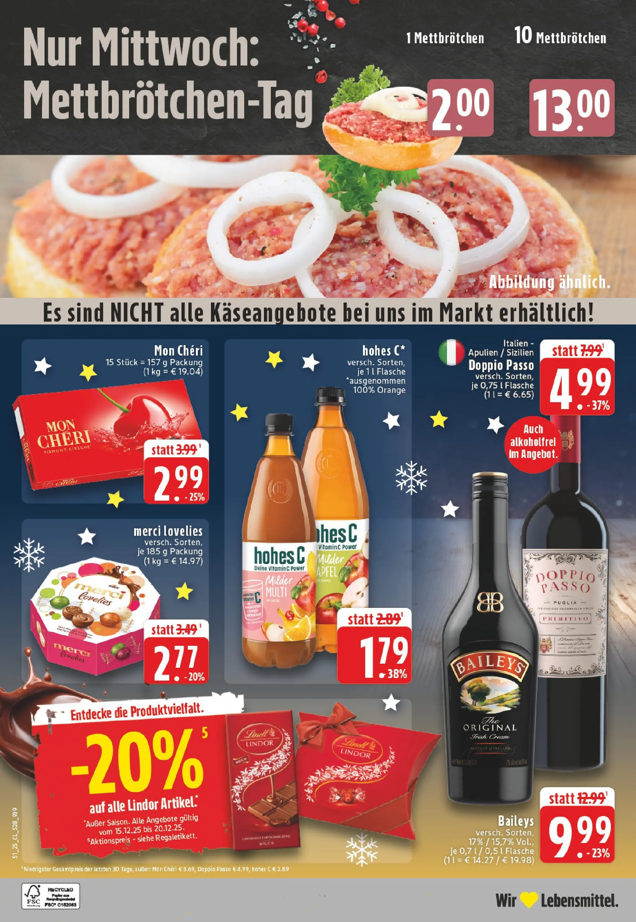 Edeka prospekt Iserlohn	 (ab 15.12.2025) » Angebote Online | Seite: 30 | Produkte: Merci, Milch, Äpfel, Lindt