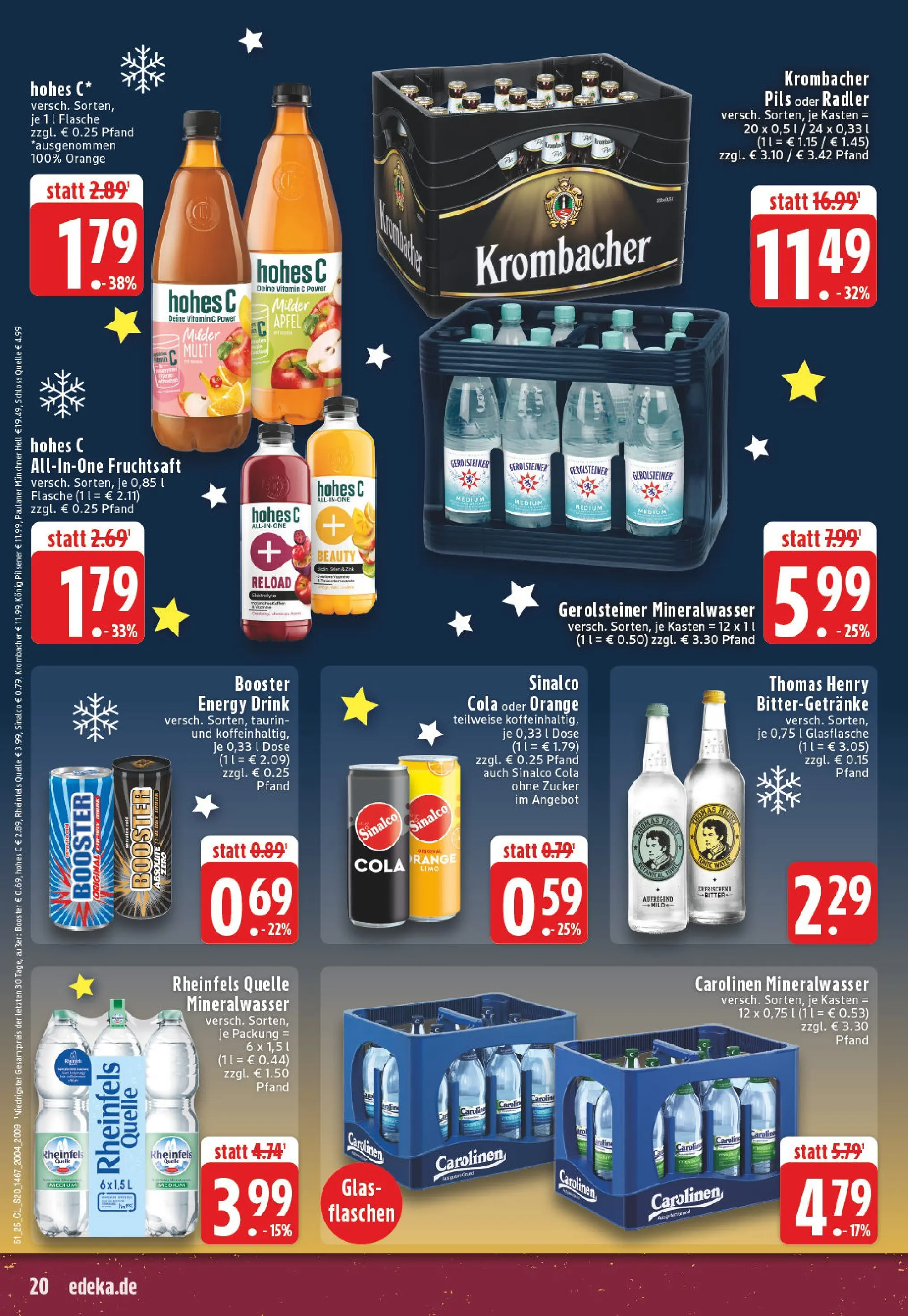 Edeka prospekt Erwitte	 (ab 15.12.2025) » Angebote Online | Seite: 20 | Produkte: Cola, Radler, Zucker, Paulaner