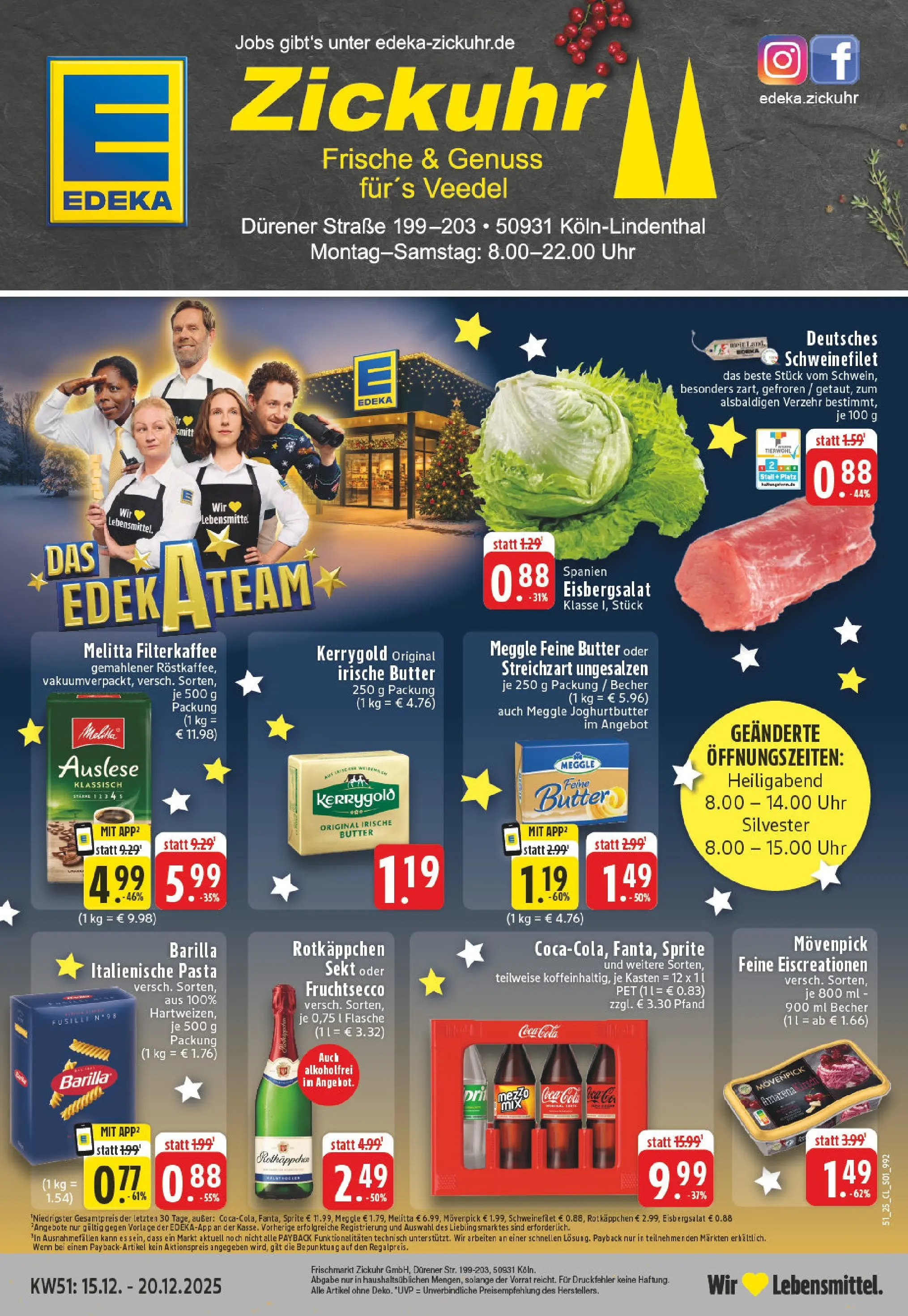 Edeka prospekt Köln-Lindenthal	 (ab 15.12.2025) » Angebote Online | Seite: 1 | Produkte: Sprite, Barilla, Fruchtsecco, Pasta