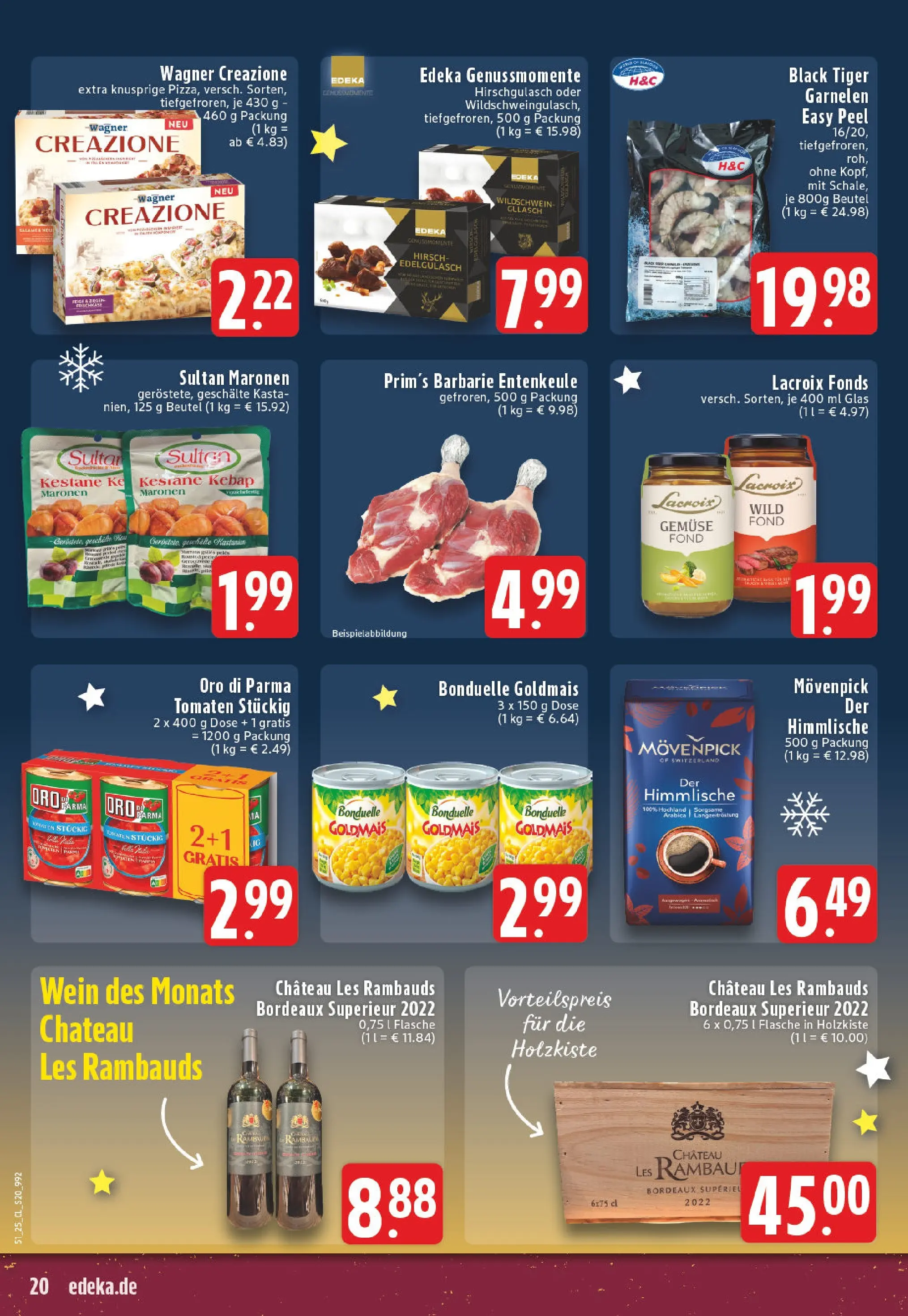 Edeka prospekt Köln-Lindenthal	 (ab 15.12.2025) » Angebote Online | Seite: 20 | Produkte: Tomaten, Gemüse, Pizza, Wein