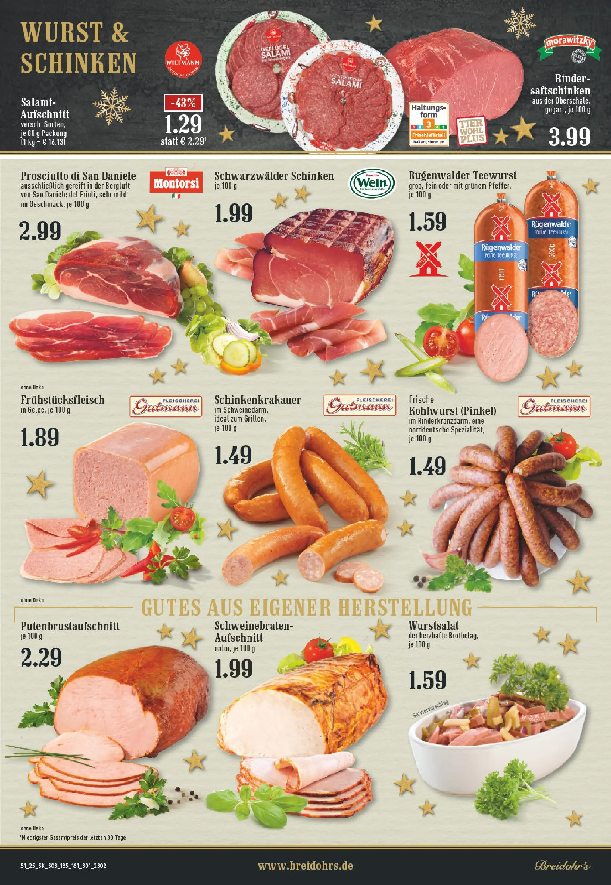 Edeka prospekt Rösrath	 (ab 15.12.2025) » Angebote Online | Seite: 3 | Produkte: Salami, Schinken, Wein, Morawitzky