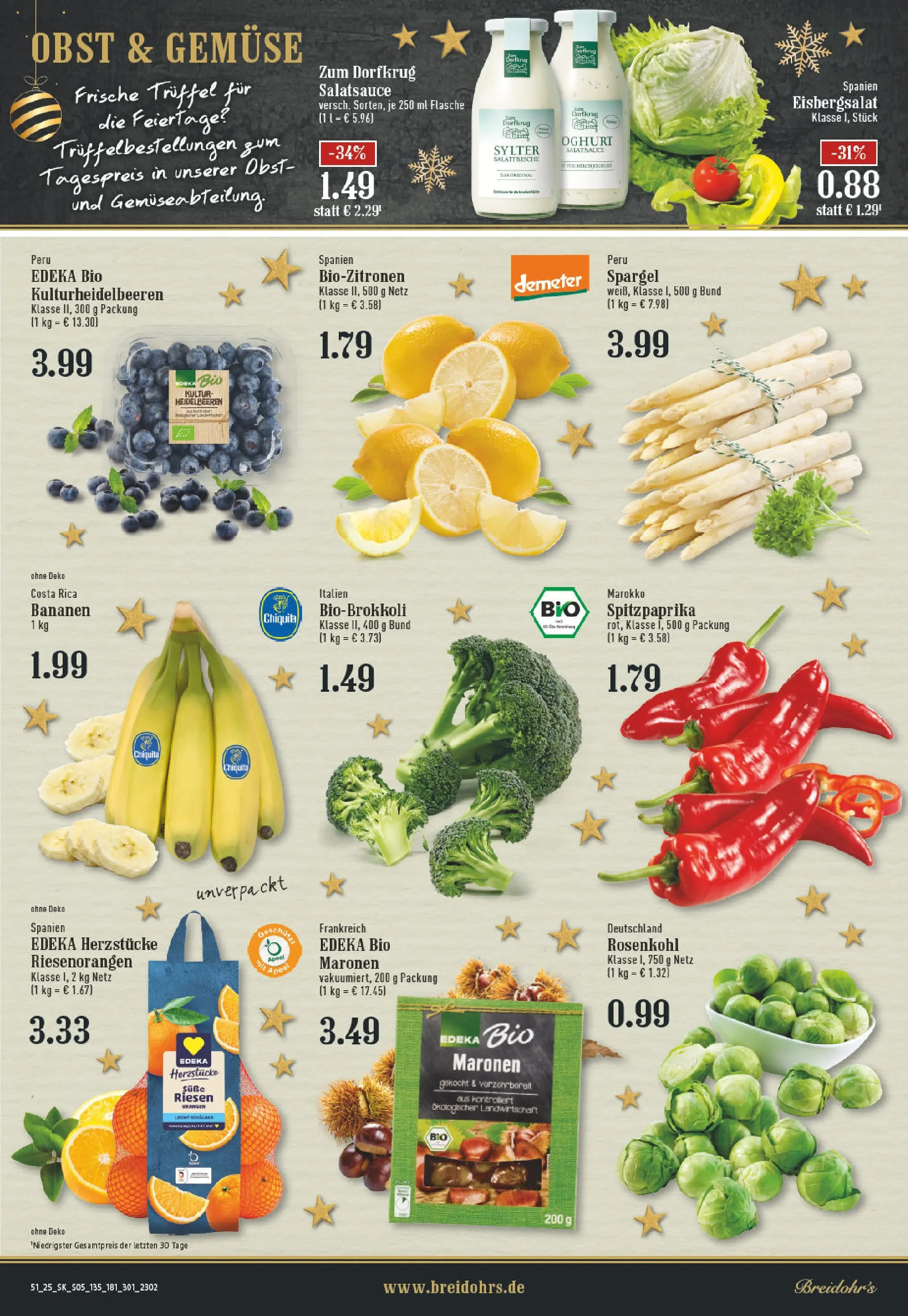 Edeka prospekt Rösrath	 (ab 15.12.2025) » Angebote Online | Seite: 5 | Produkte: Dressing, Orangen, Eisbergsalat, Gemüse