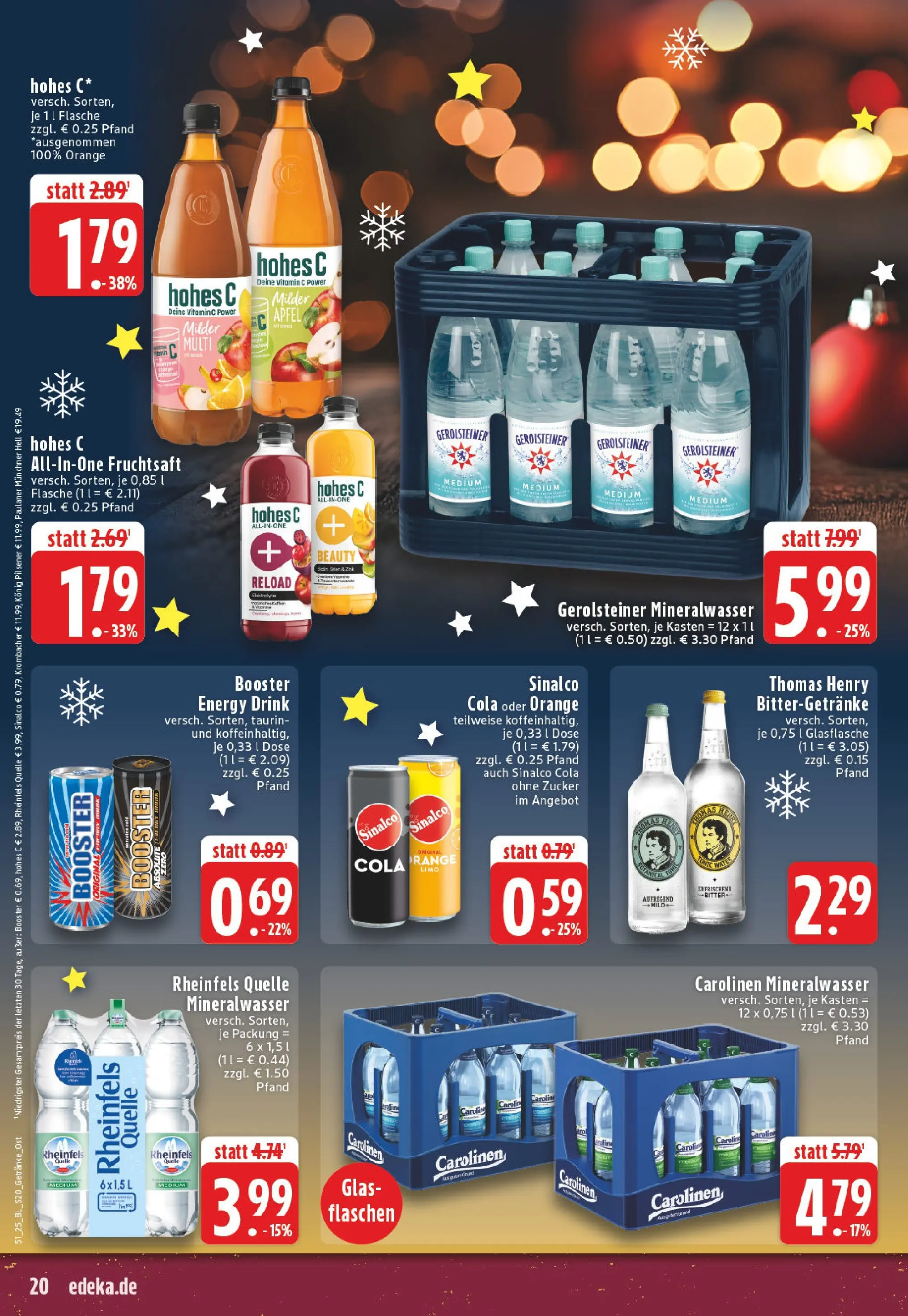 Edeka prospekt Bad Lippspringe	 (ab 14.12.2025) » Angebote Online | Seite: 20 | Produkte: Cola, Mineralwasser, Krombacher, Paulaner